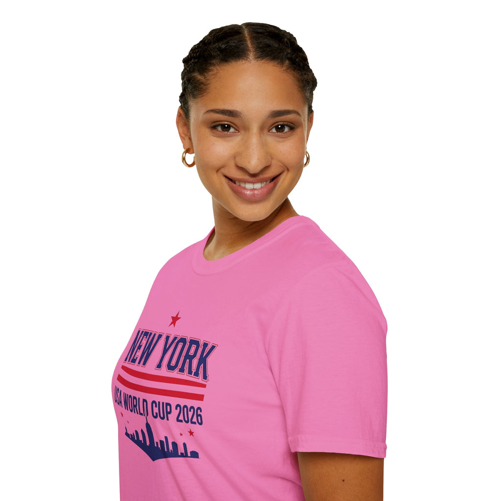 New York USA World Cup 2026 T-Shirt — Skyline Soccer Fan Tee