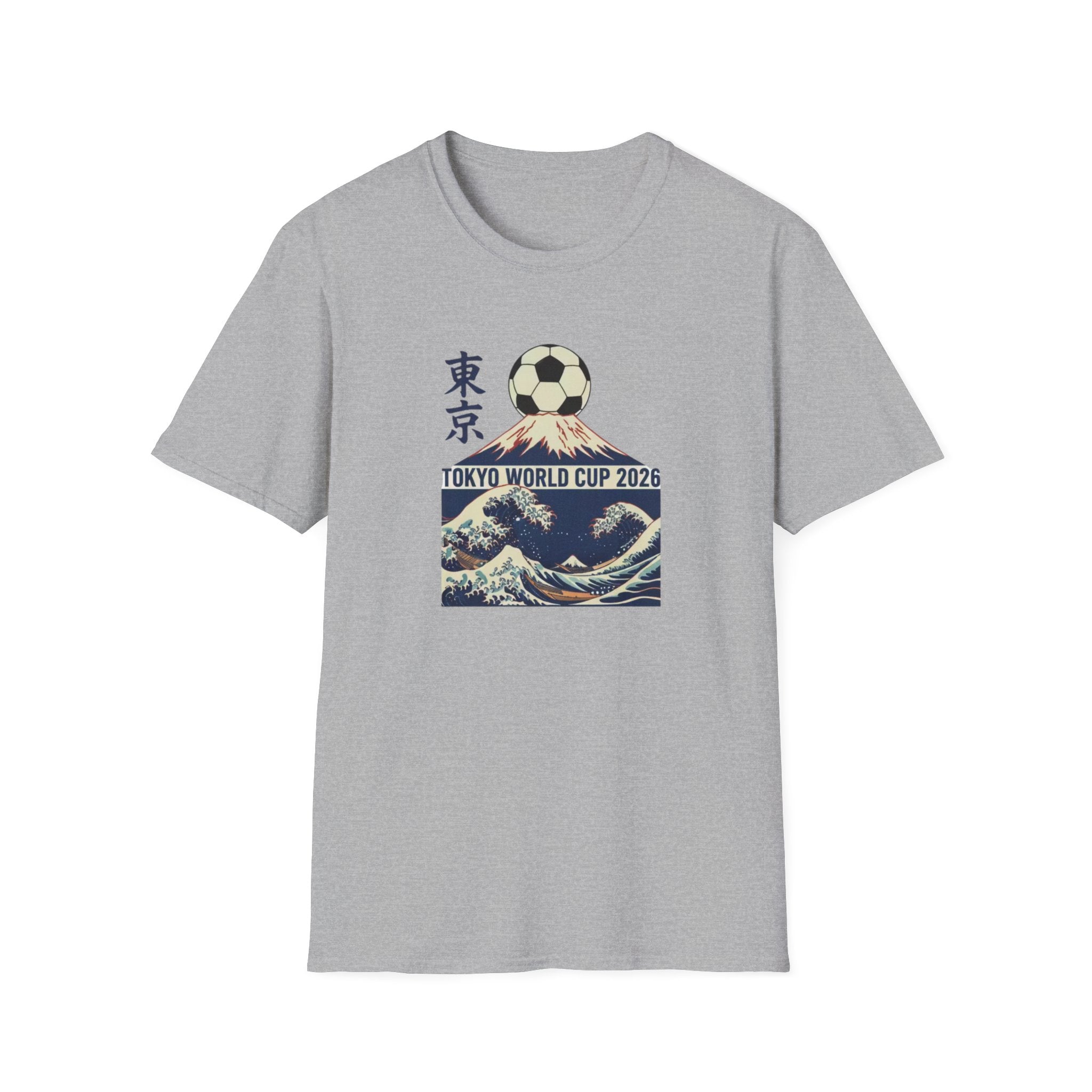 Tokyo World Cup 2026 Soccer T‑Shirt — Great Wave Football Design