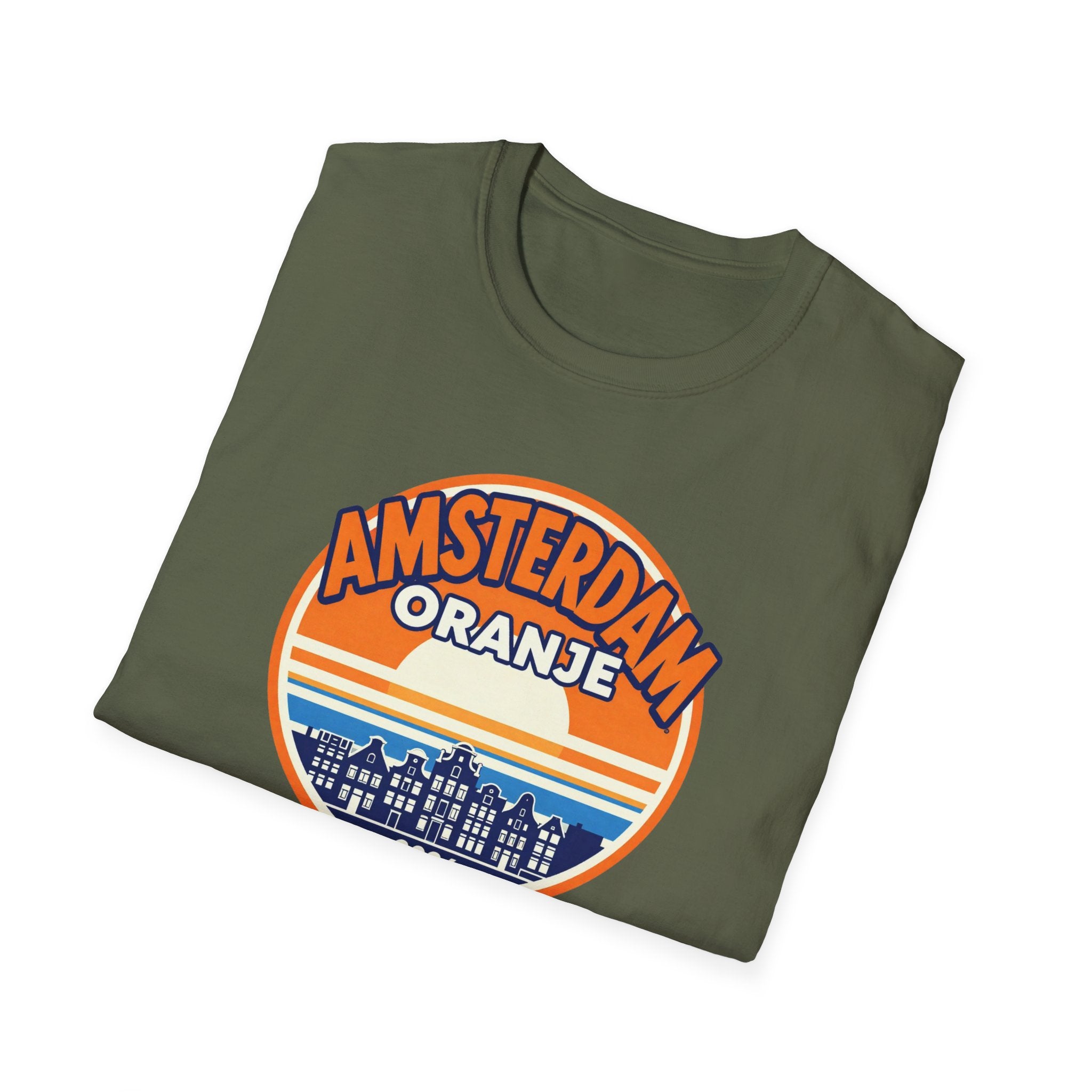 Amsterdam Oranje Retro Sunset T-Shirt