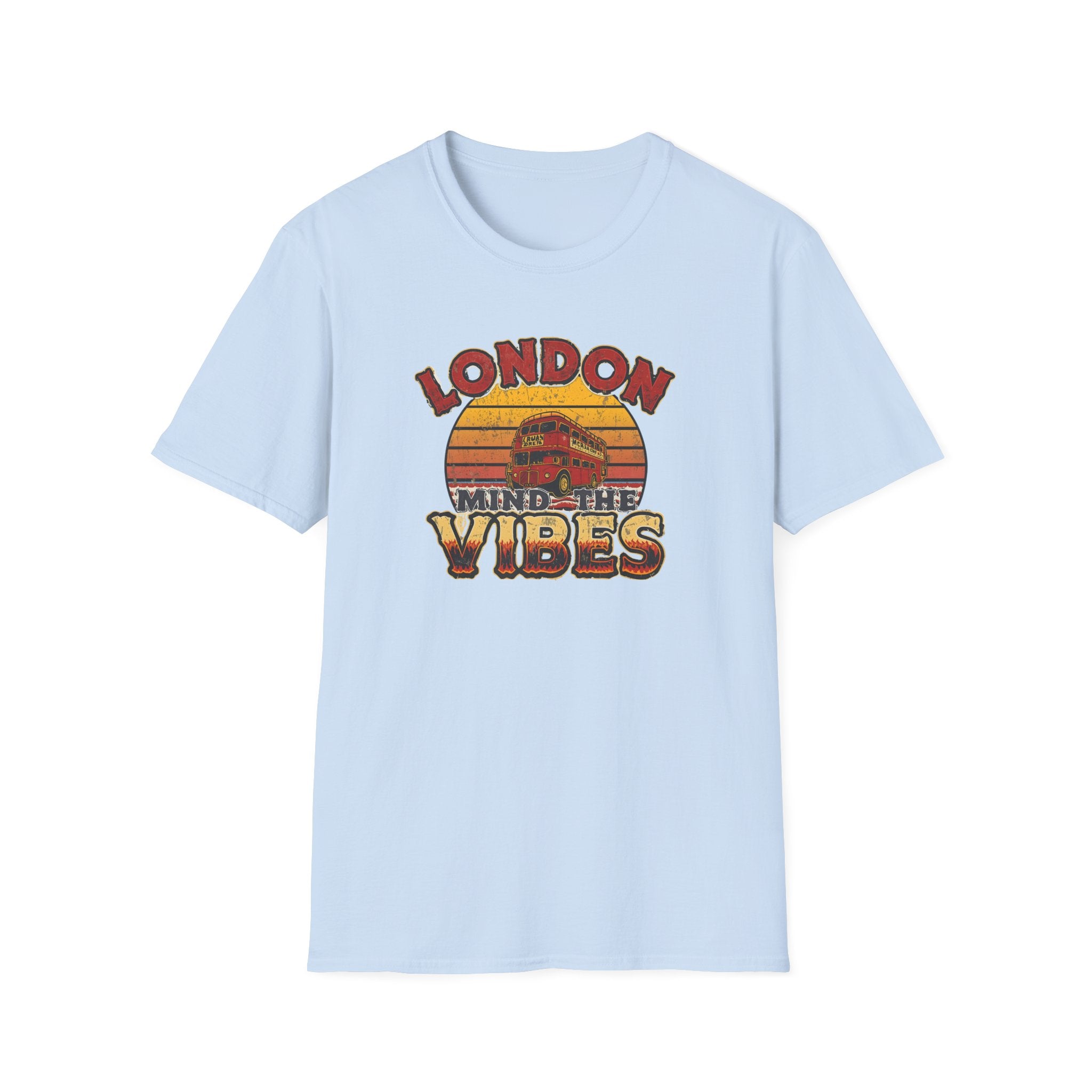 London Vibes T-Shirt — Retro "Mind the Vibes" Graphic Tee
