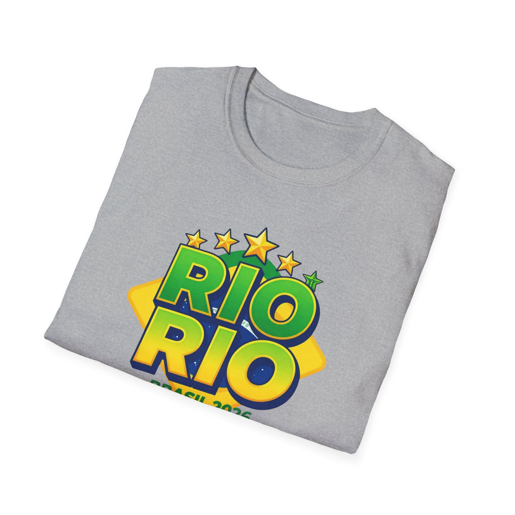 Rio Rio Brasil 2026 T-Shirt — Bright Brazilian Travel Souvenir Tee