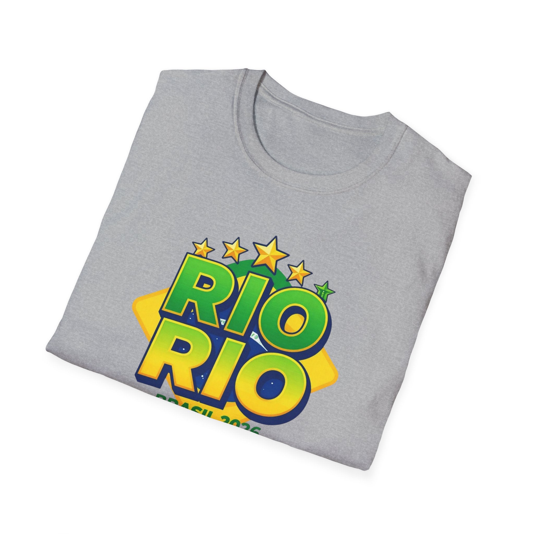 Rio Rio Brasil 2026 T-Shirt — Bright Brazilian Travel Souvenir Tee