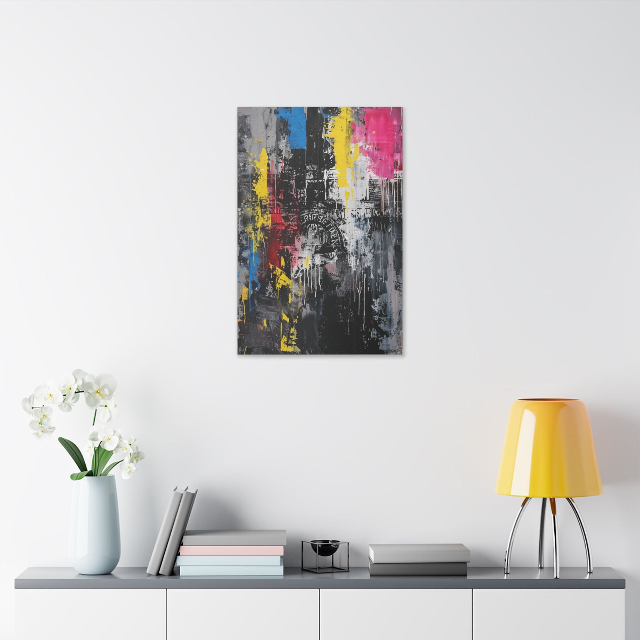 Abstract Urban Graffiti Canvas inspired by Berlin history