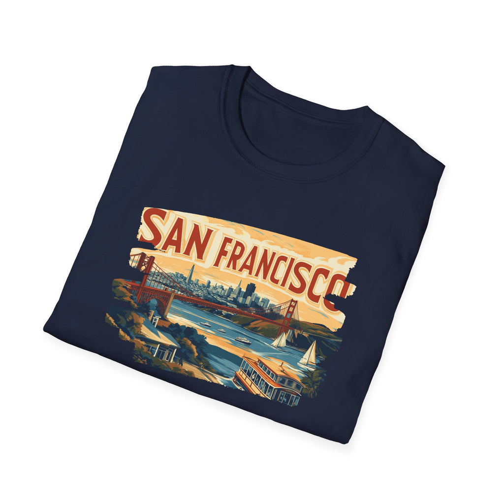 San Francisco Retro Skyline T-Shirt | Vintage City Travel Tee