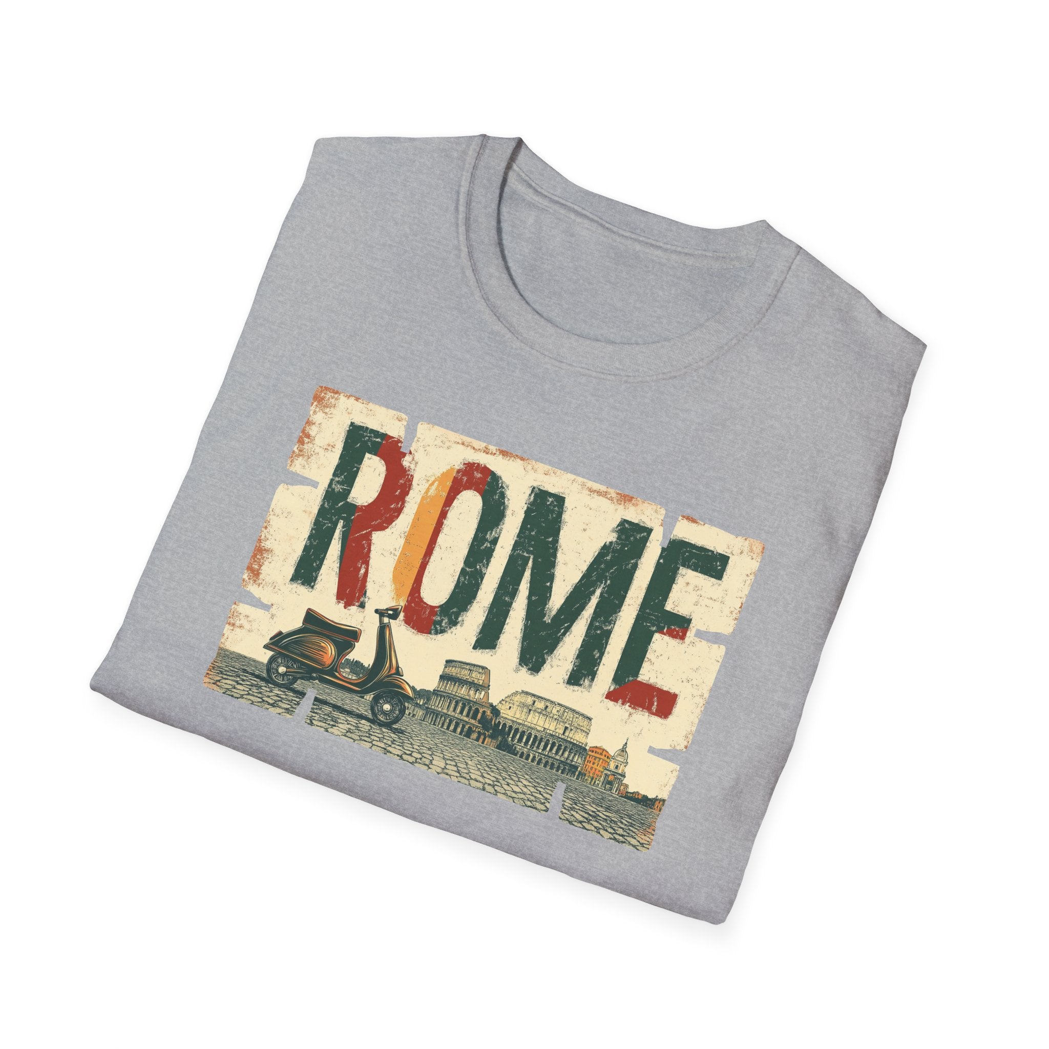 Vintage Rome Graphic T-Shirt | Italian Travel Retro Skyline