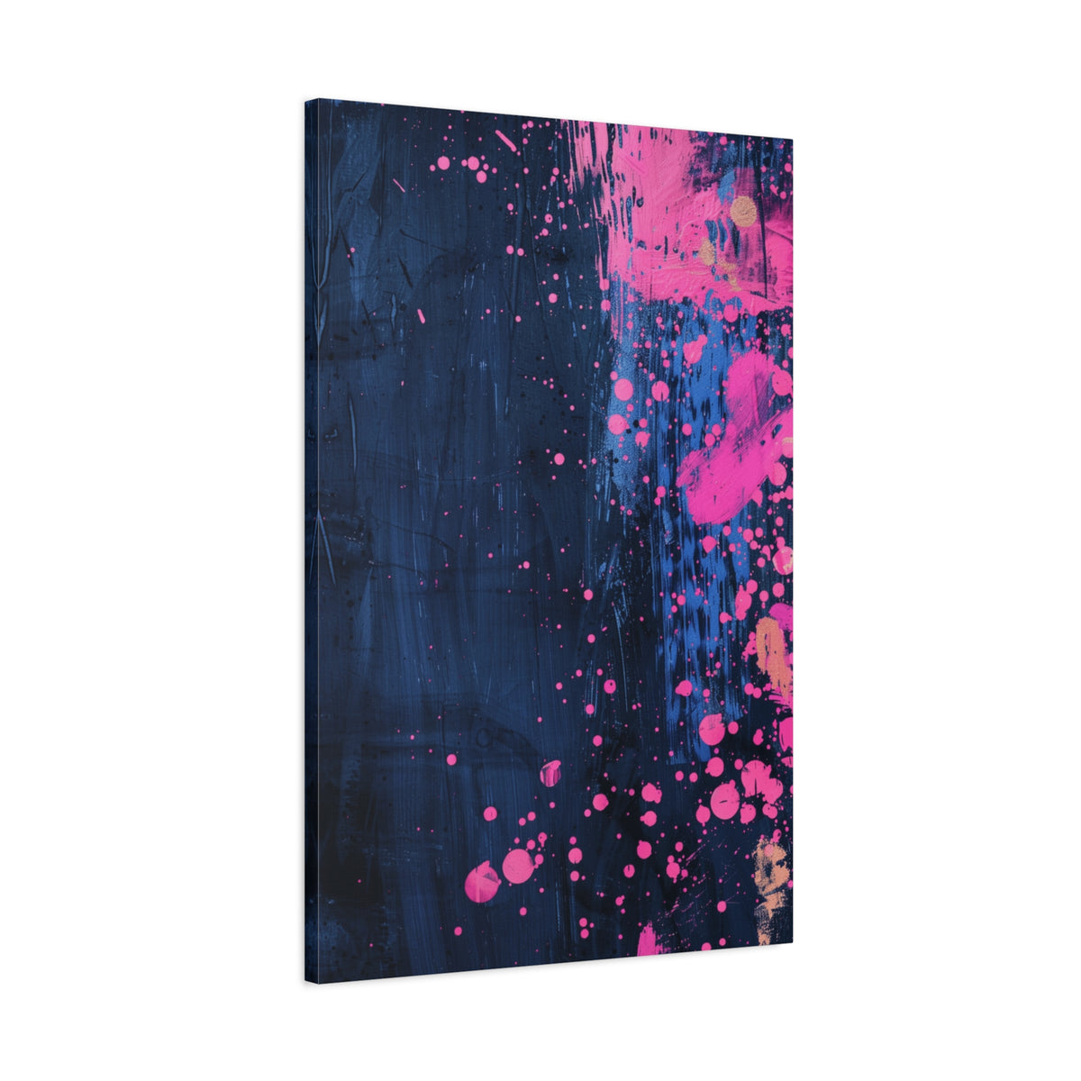Abstract Neon Splash Canvas - Colour field painting inspired by Tokyo and Japanese artistic heritage