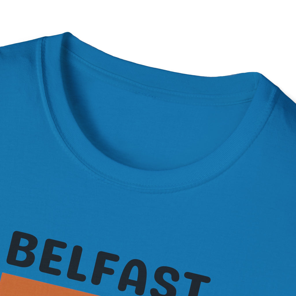 Belfast Retro Stripes T-Shirt | City Vintage Bar Graphic