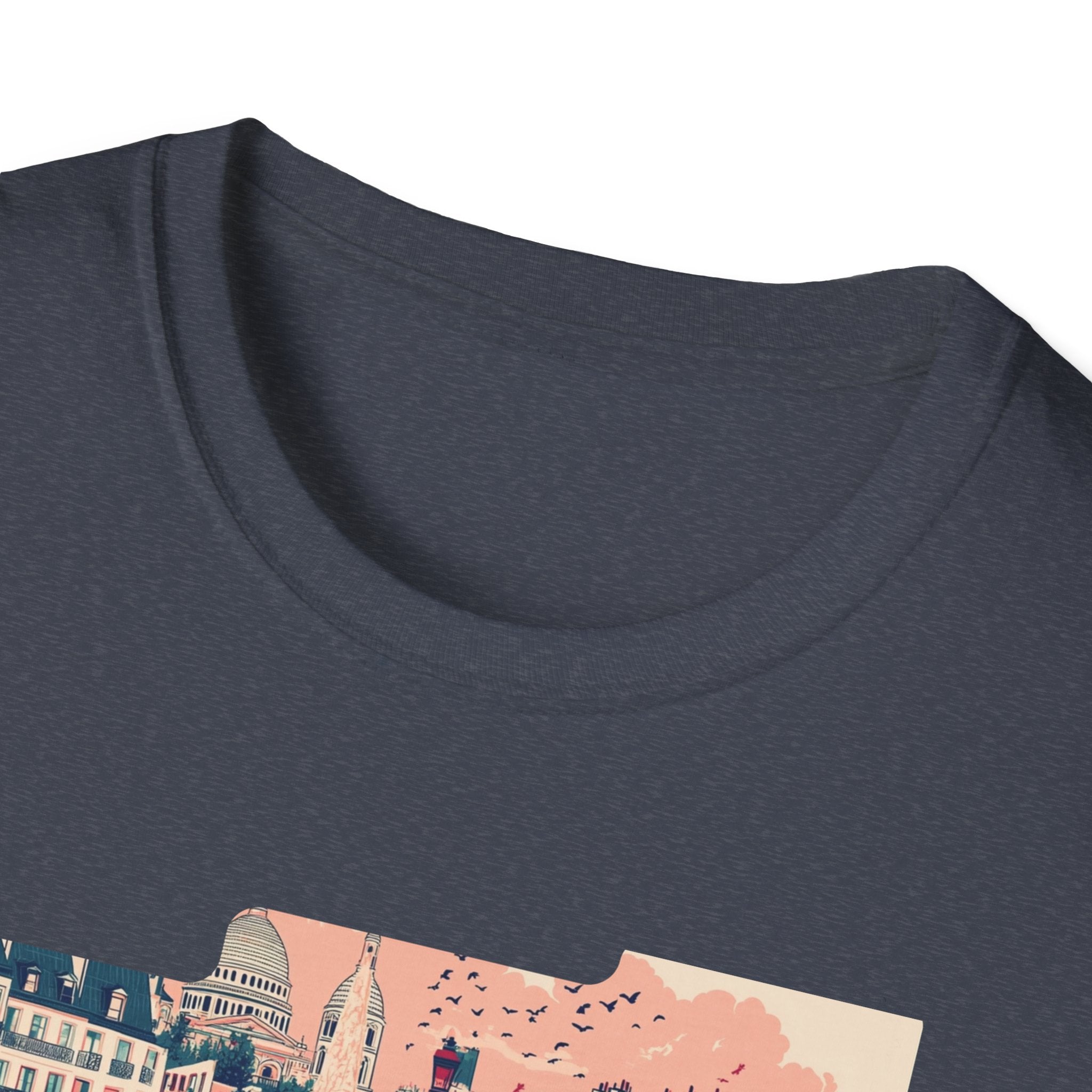 Paris Cityscape T-Shirt | Vintage French Street Illustration