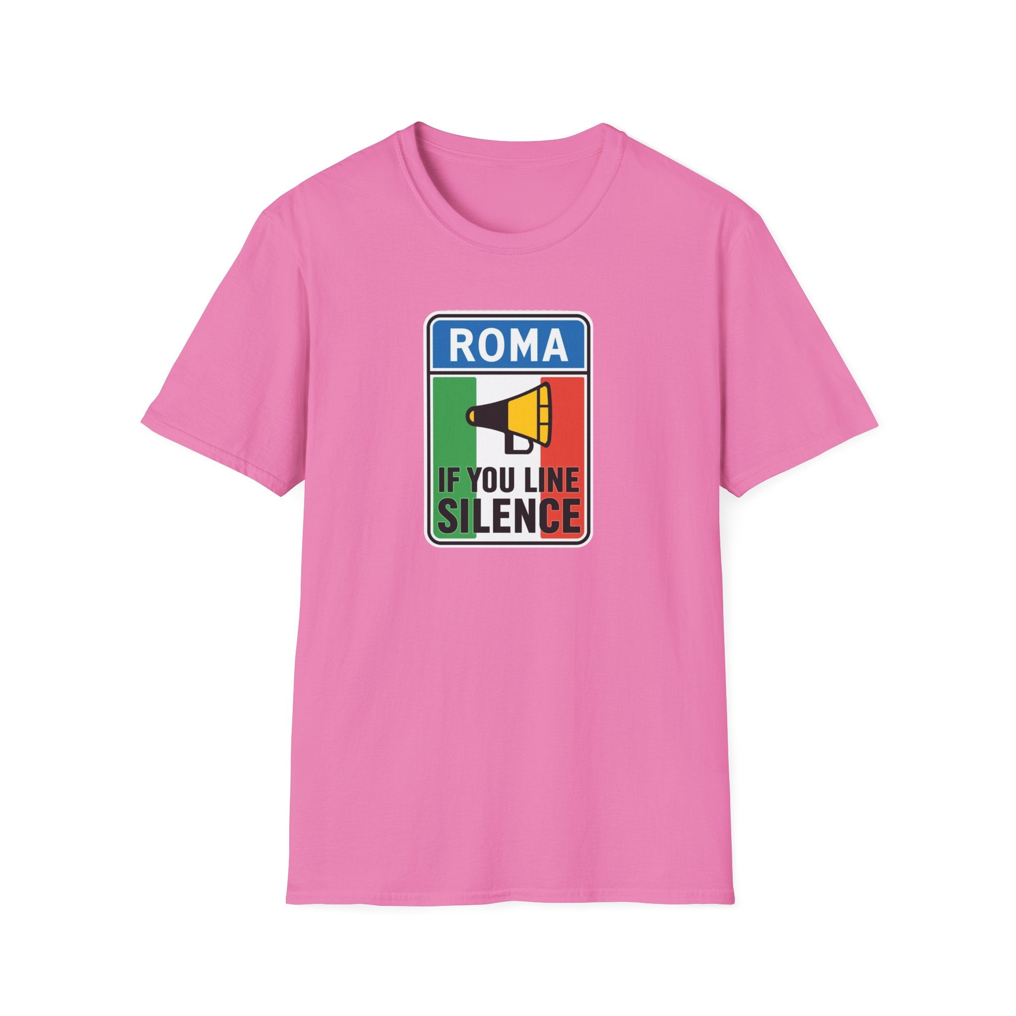 Roma Italian "Honk if you like silence" Unisex Softstyle T-Shirt