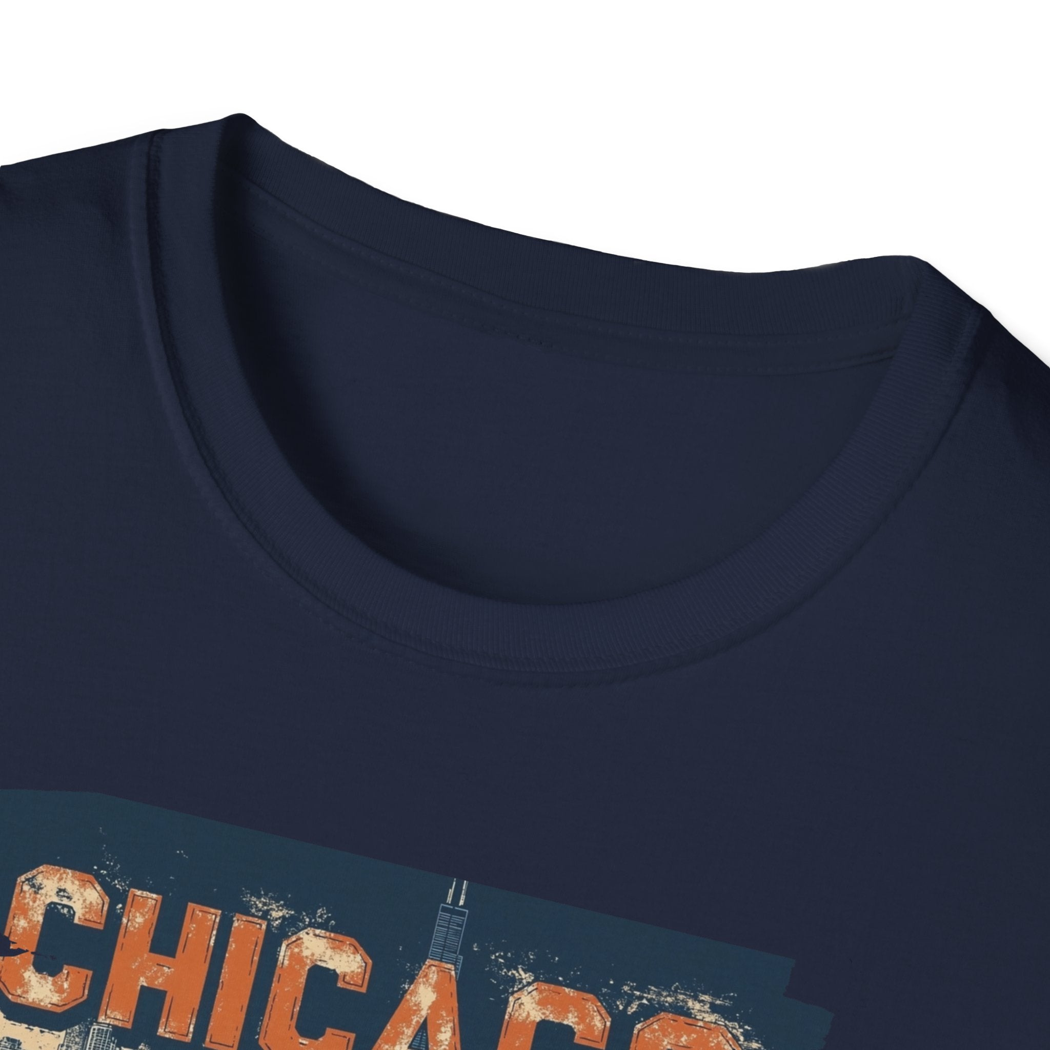 Chicago Skyline Distressed T-Shirt | Cityscape, Retro Star