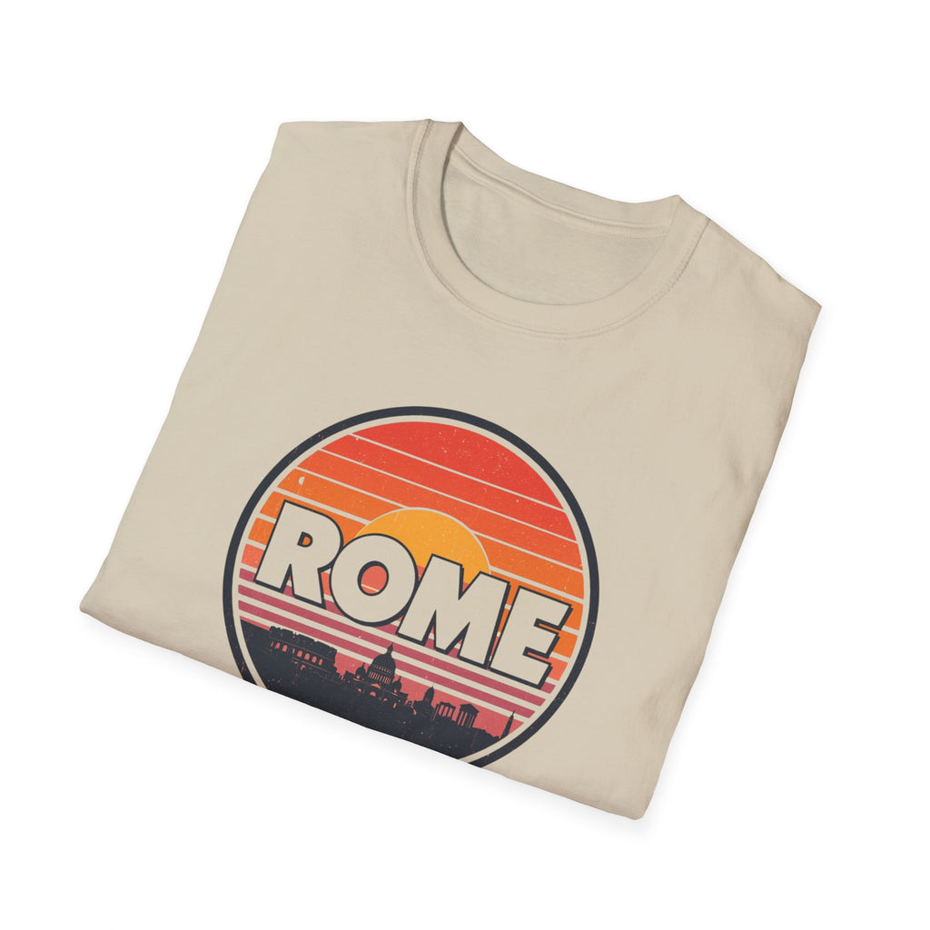 Rome Sunset T-Shirt — Vintage Retro City Skyline Tee