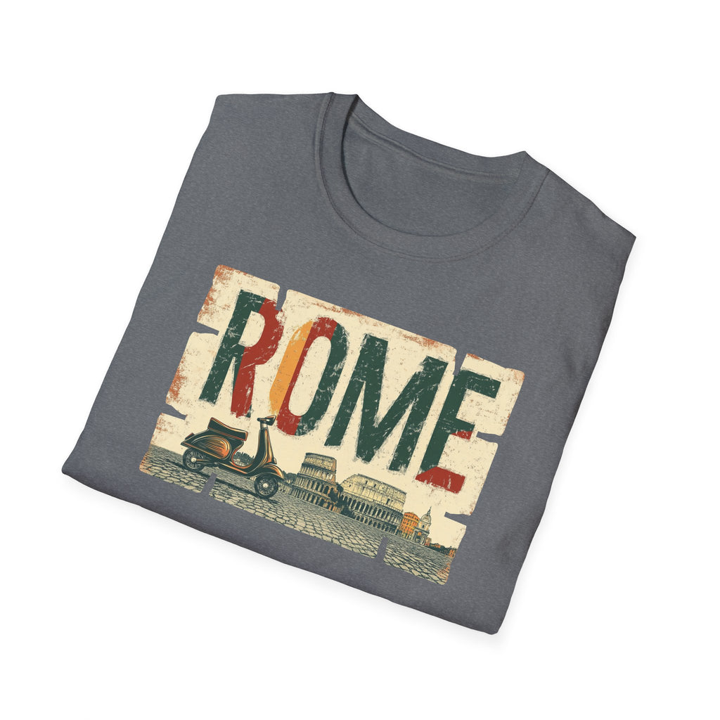 Vintage Rome Graphic T-Shirt | Italian Travel Retro Skyline