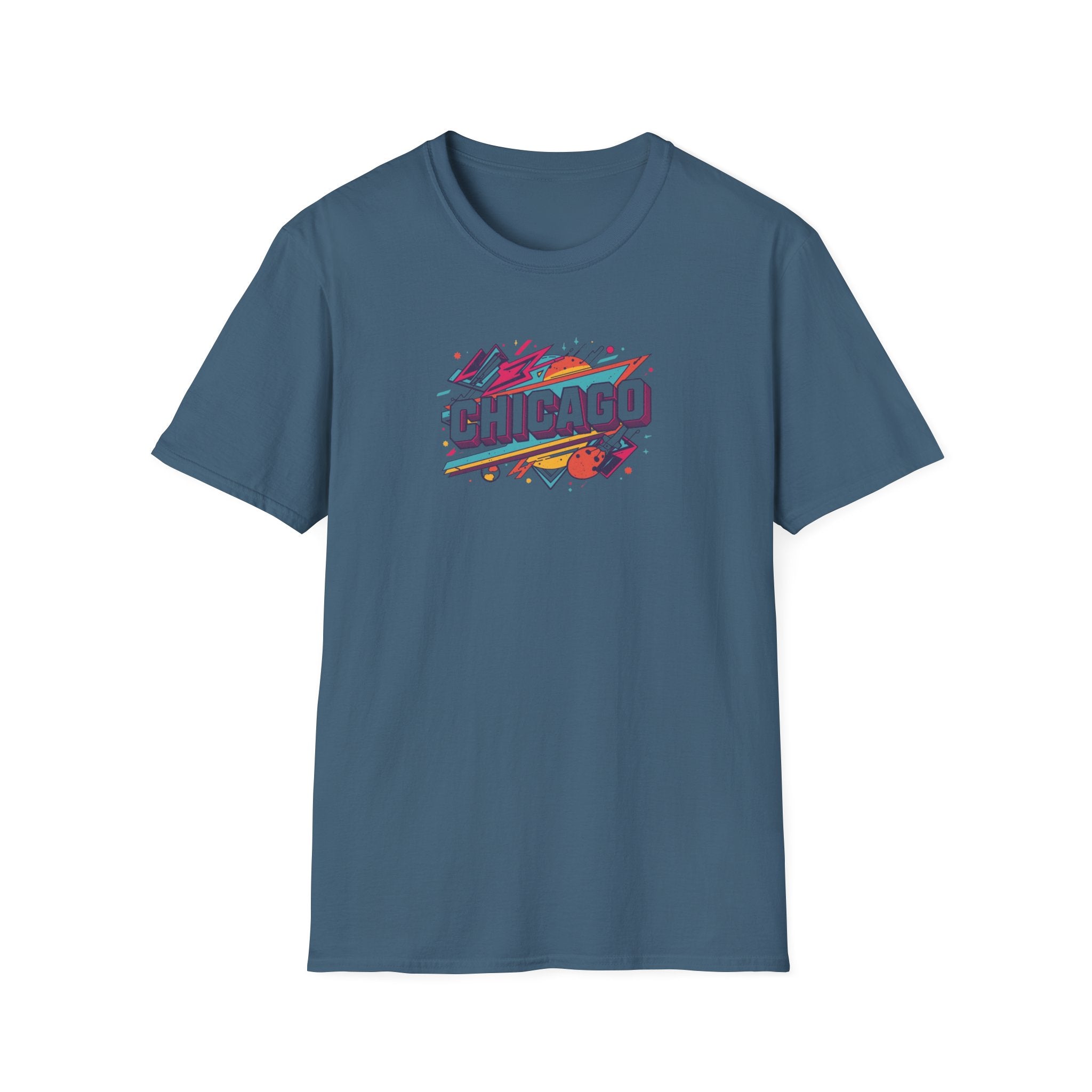 Chicago Retro Graphic T-Shirt | City Pride, Colorful Urban Badge