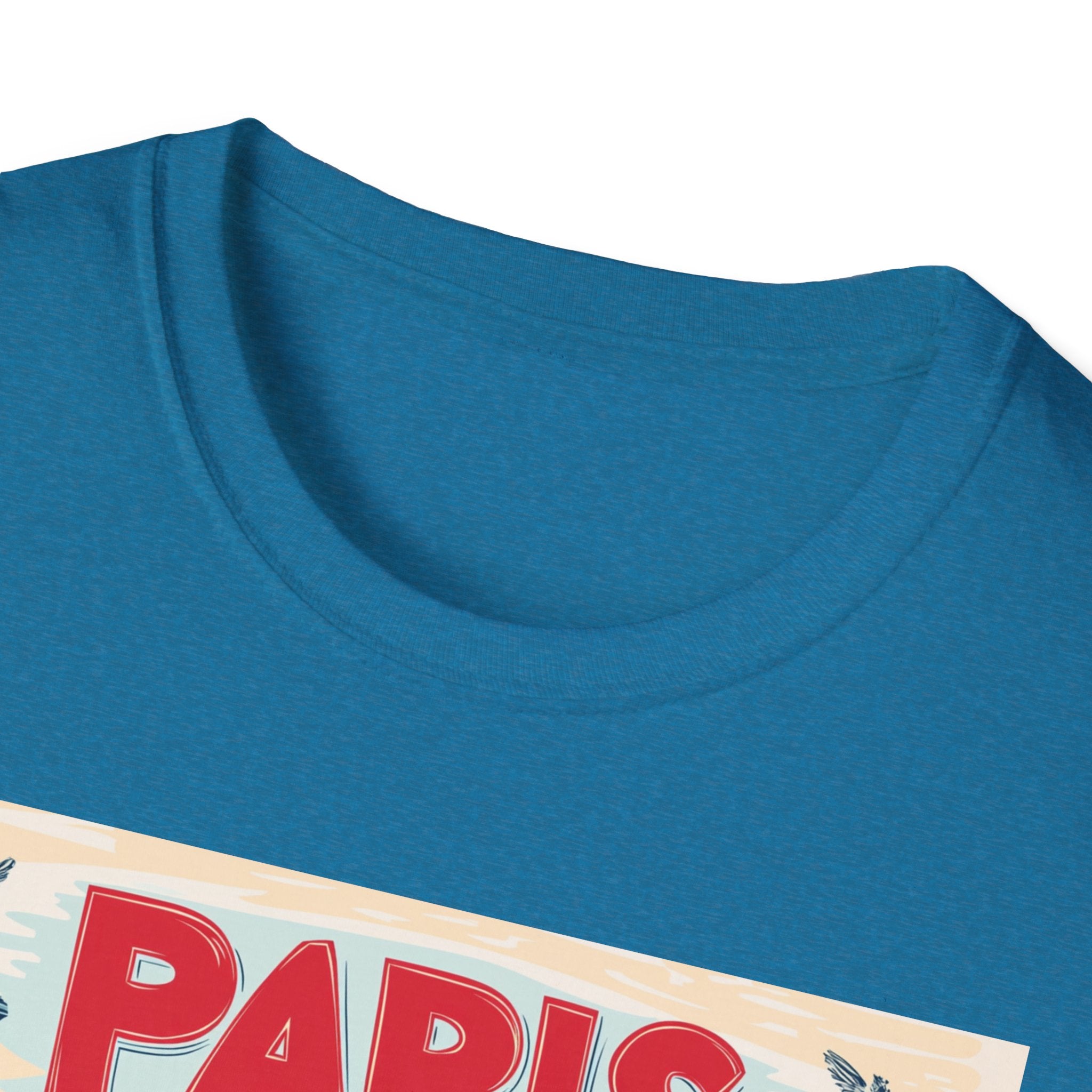 Paris Vintage Postcard T-Shirt | Eiffel Tower Retro Travel Tee