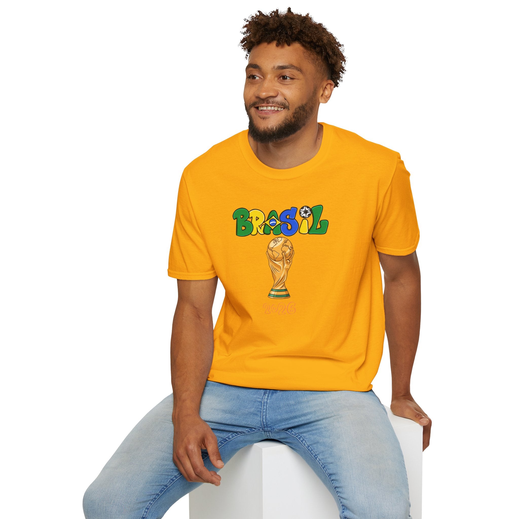 Brasil World Cup Trophy T-Shirt — Brazil Soccer Fan Tee