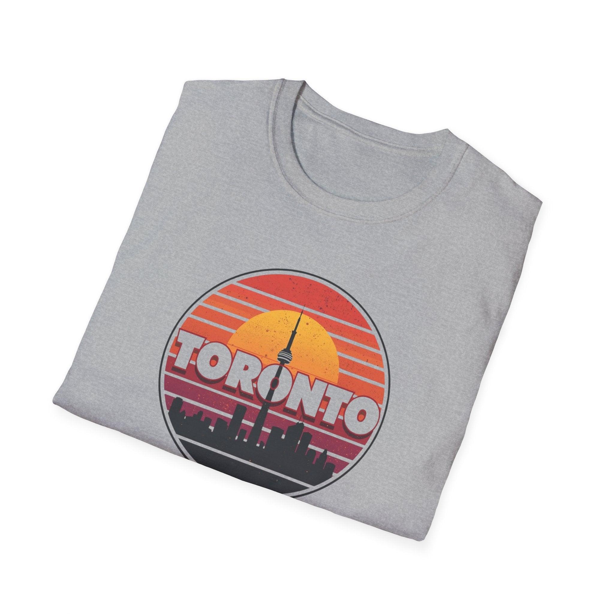 Toronto Retro Sunset T-Shirt — Vintage City Skyline Tee