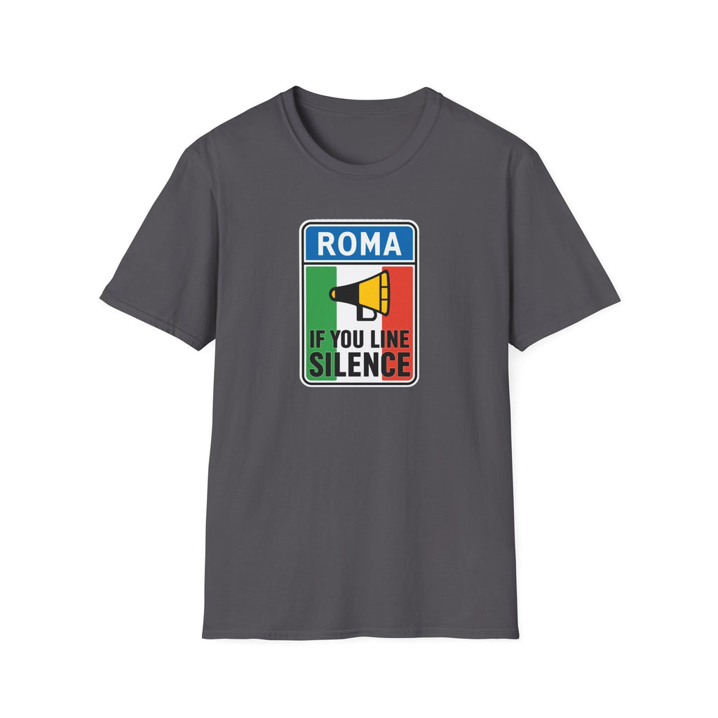 Roma Italian "Honk if you like silence" Unisex Softstyle T-Shirt