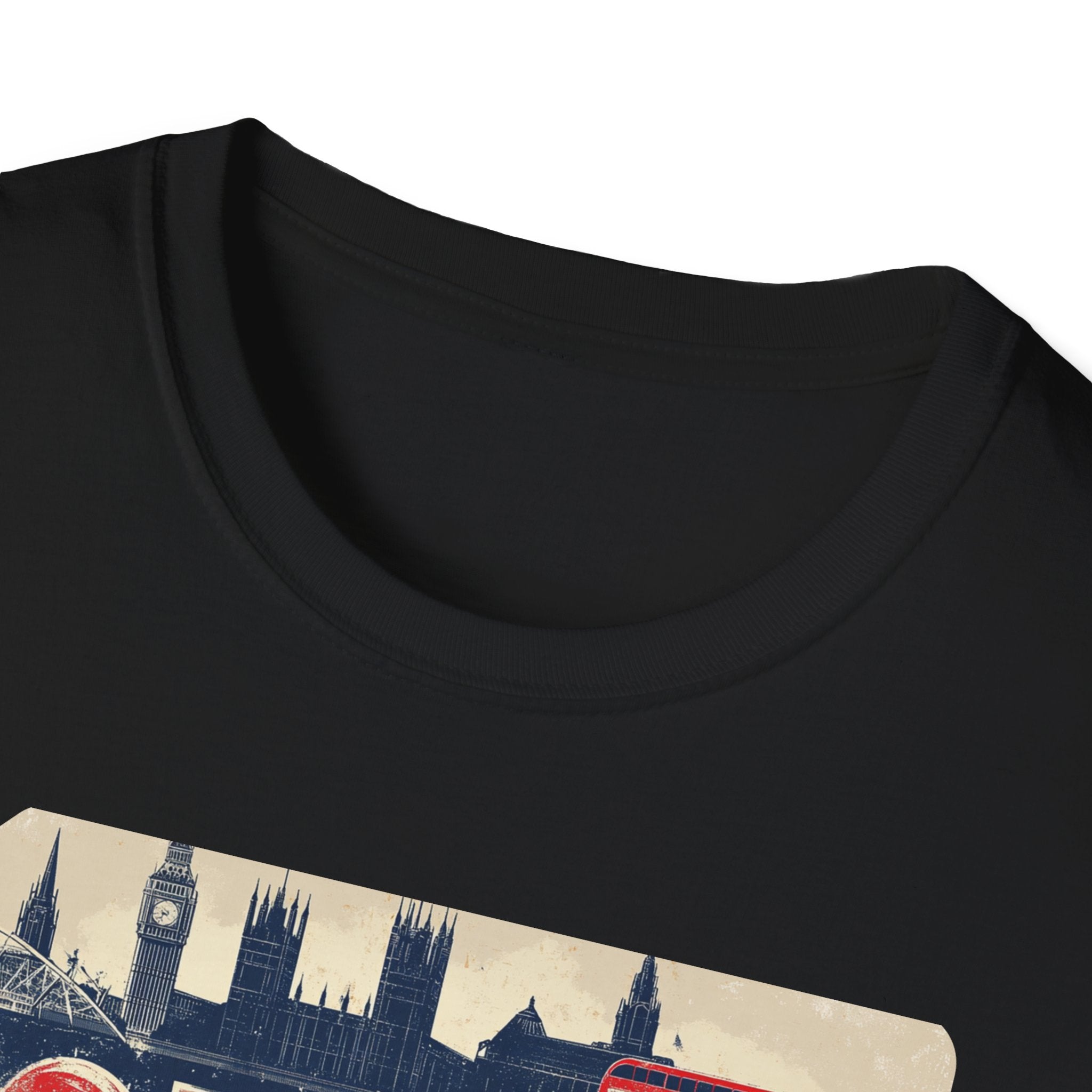 London Vintage Sign T-Shirt | Skyline, Union Jack Bus