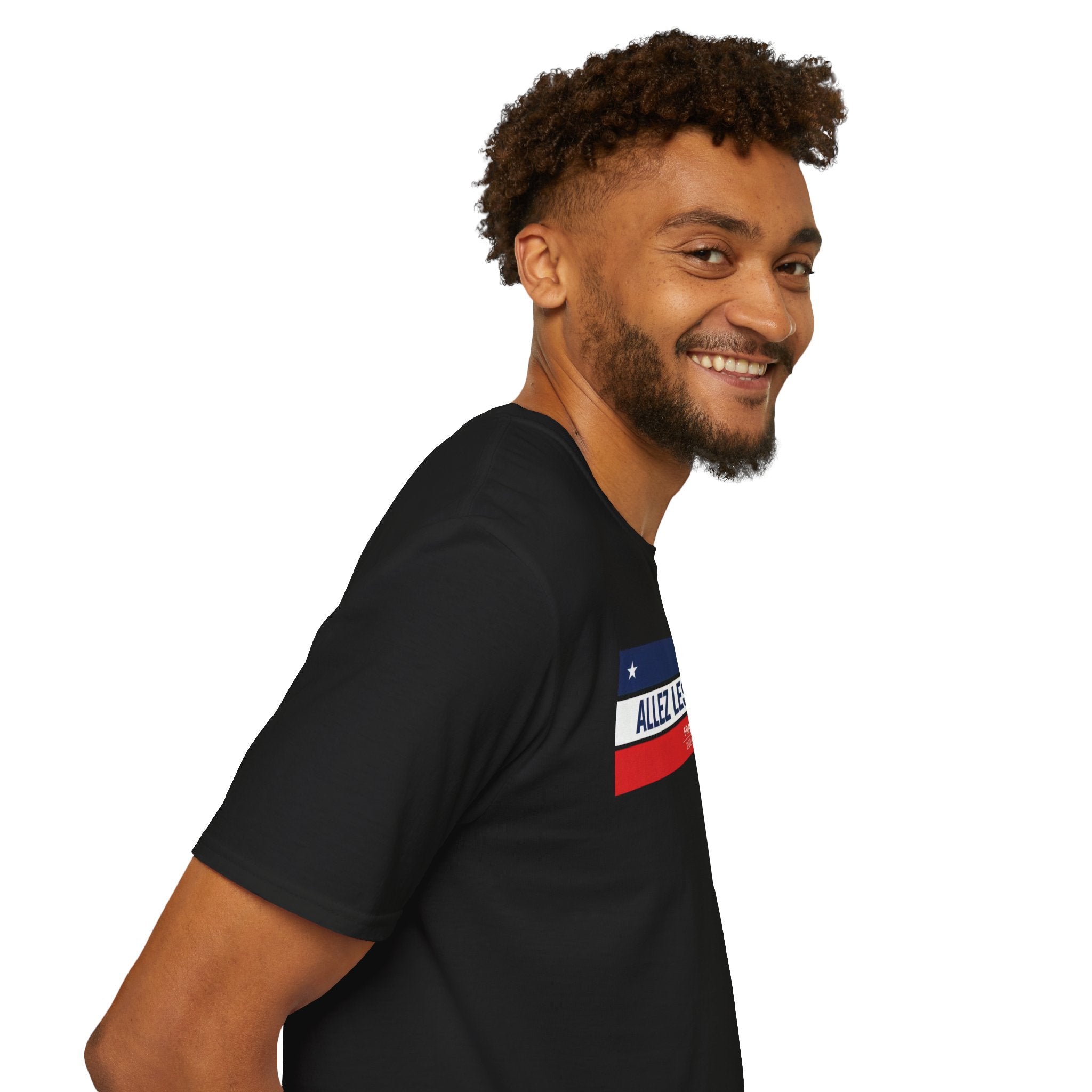 T-Shirt — Allez Les Bleus French Flag Soccer Supporter Tee