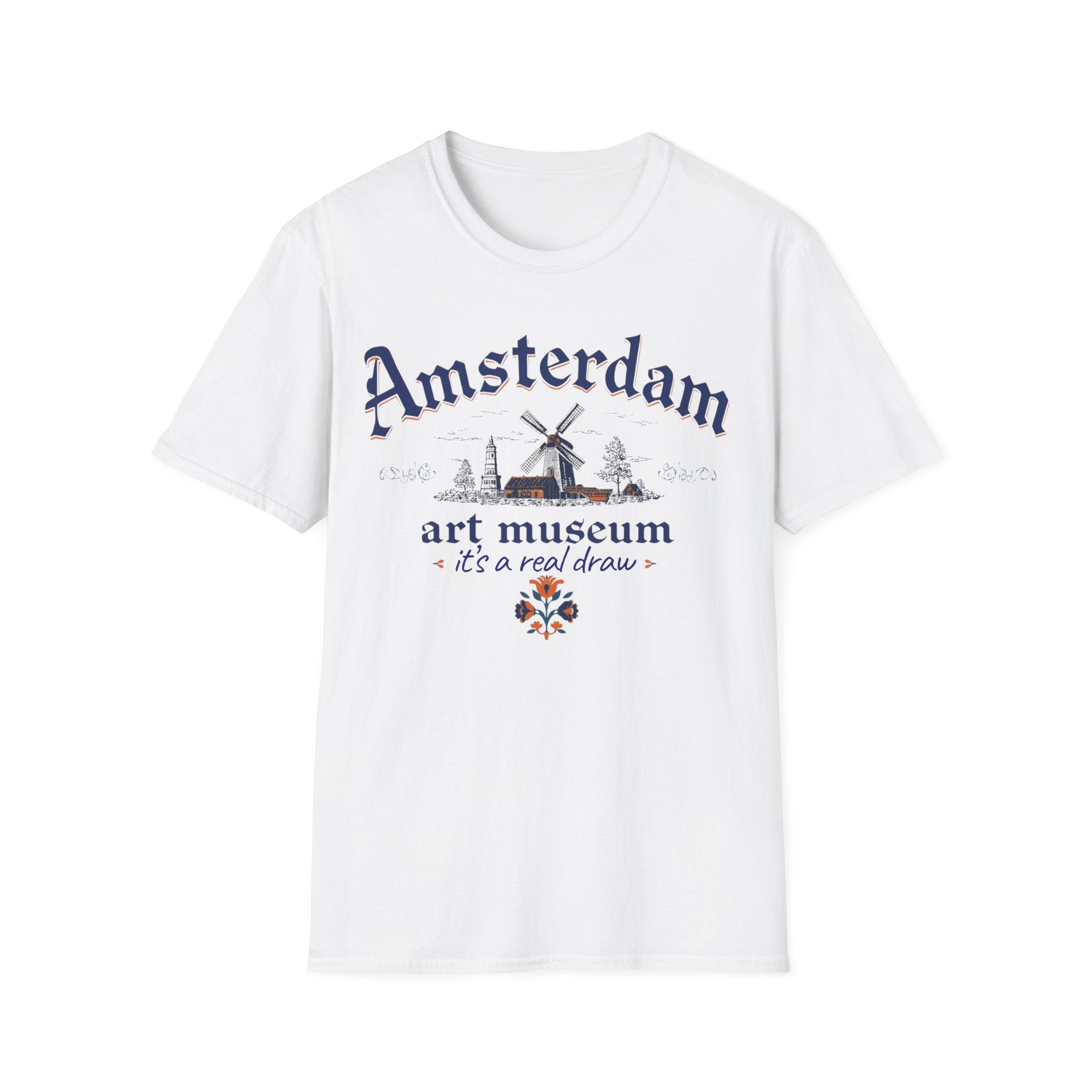 Amsterdam Art Museum T-Shirt – "It's a Real Draw" Travel Souvenir Tee