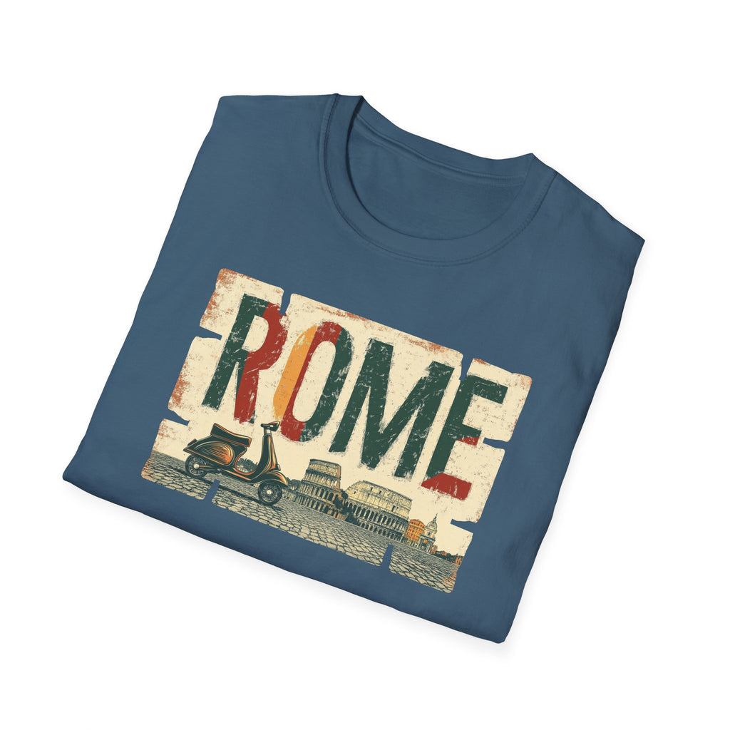Vintage Rome Graphic T-Shirt | Italian Travel Retro Skyline