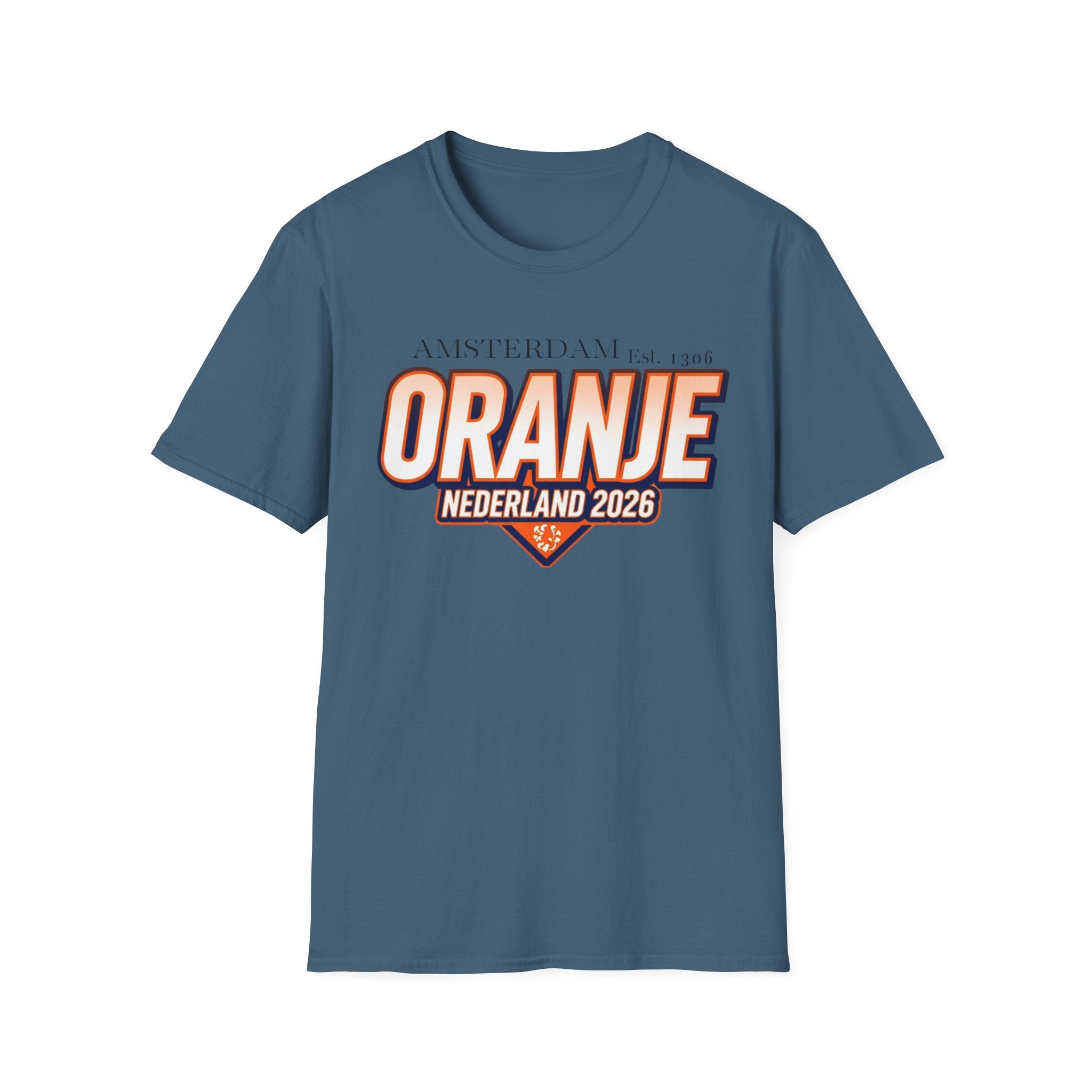 Oranje Nederland 2026 T-Shirt – Amsterdam Football Fan Tee