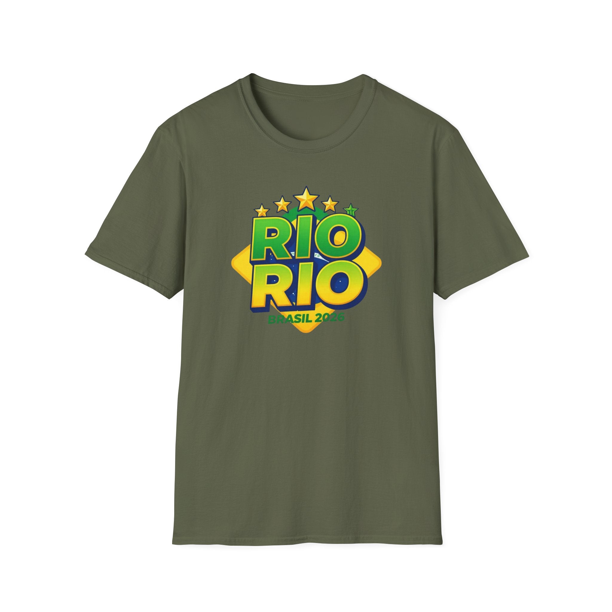 Rio Rio Brasil 2026 T-Shirt — Bright Brazilian Travel Souvenir Tee