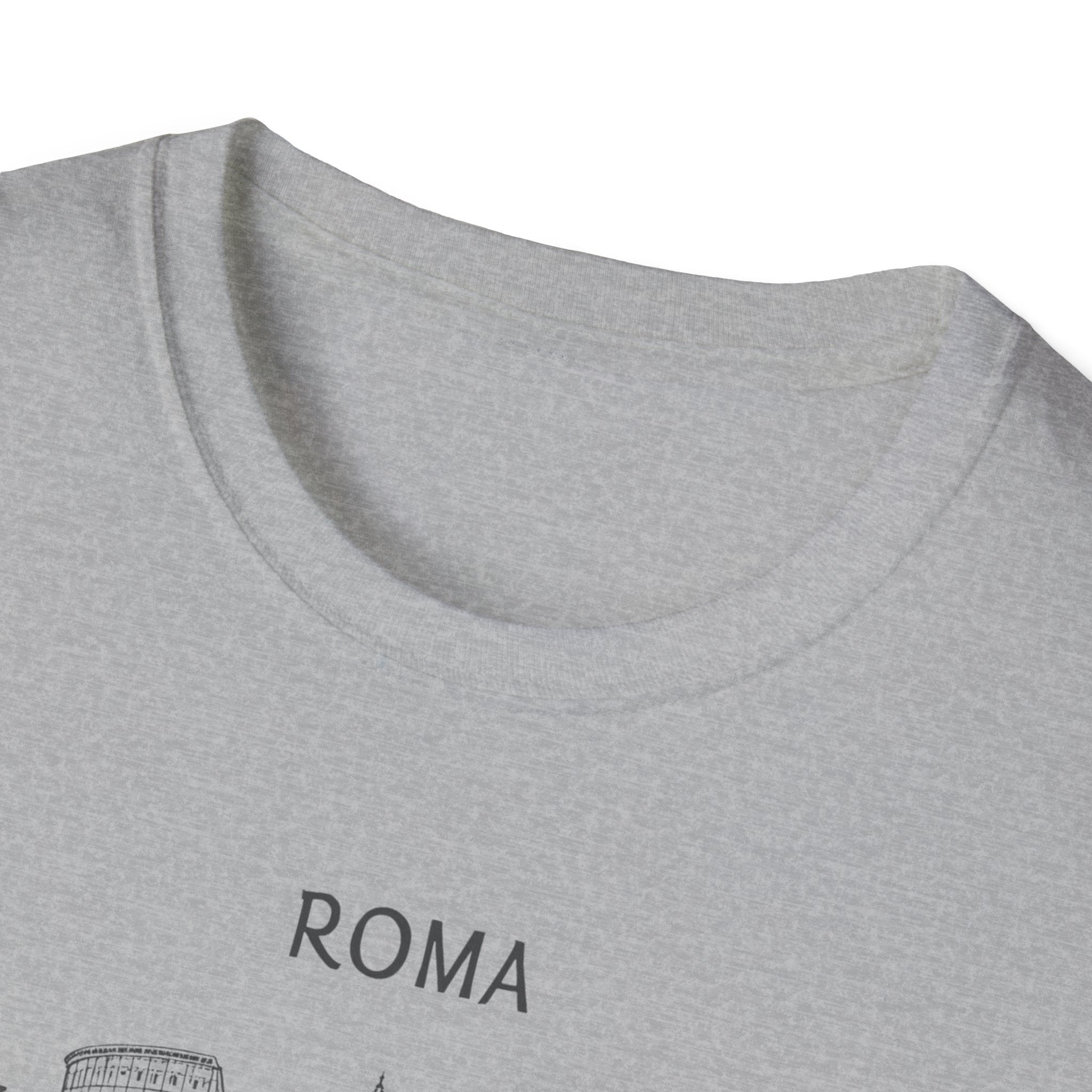 Rome skyline sketch T-Shirt | Ponte Sant'Angelo illustration, travel souvenir