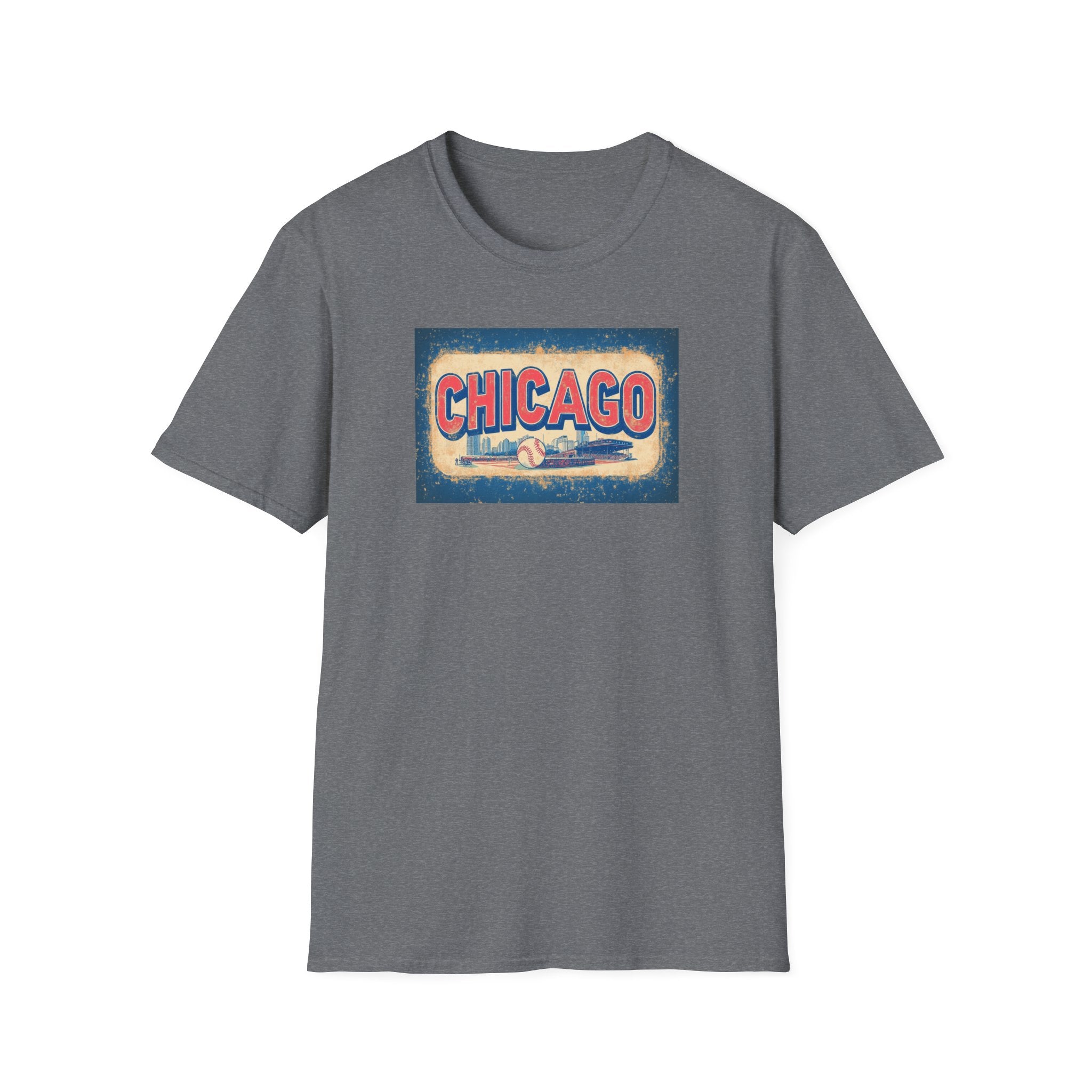 Chicago Retro Skyline T-Shirt | Vintage City Typography