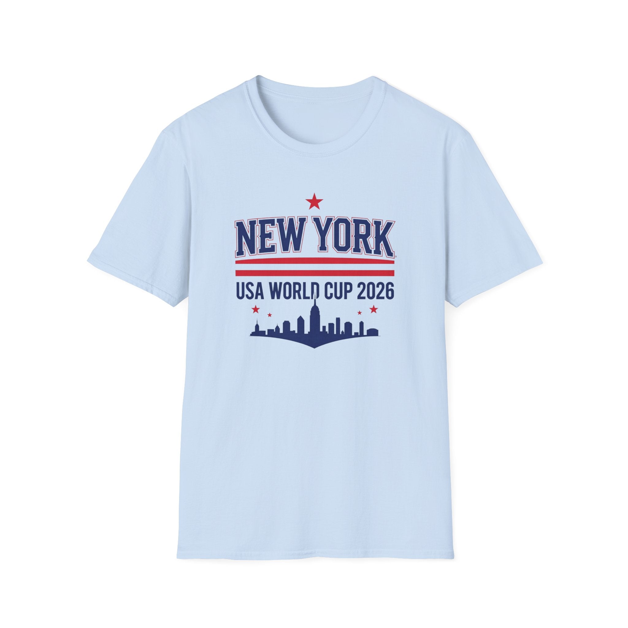 New York USA World Cup 2026 T-Shirt — Skyline Soccer Fan Tee