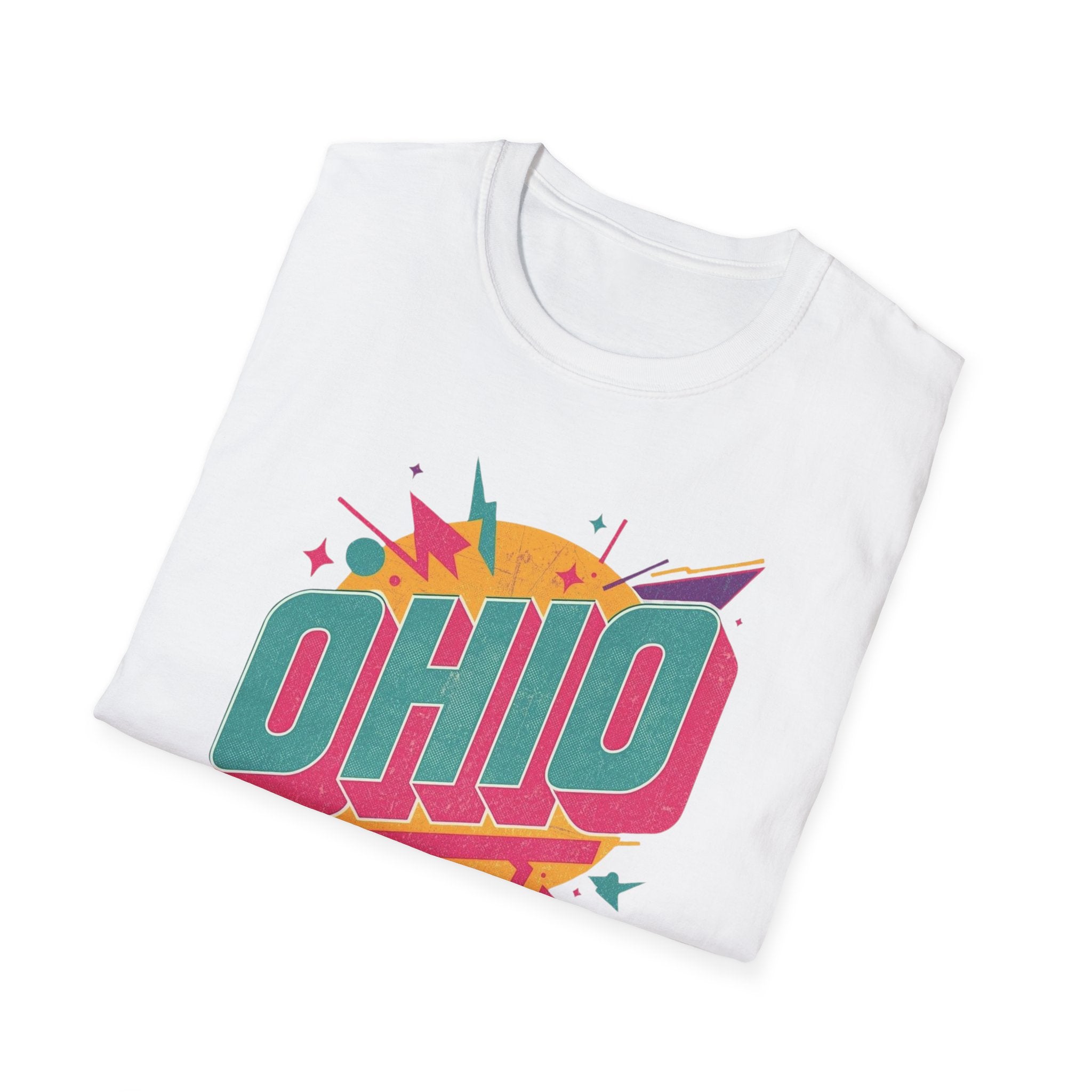 Ohio Retro Tee — Colorful Vintage State Pride T-Shirt