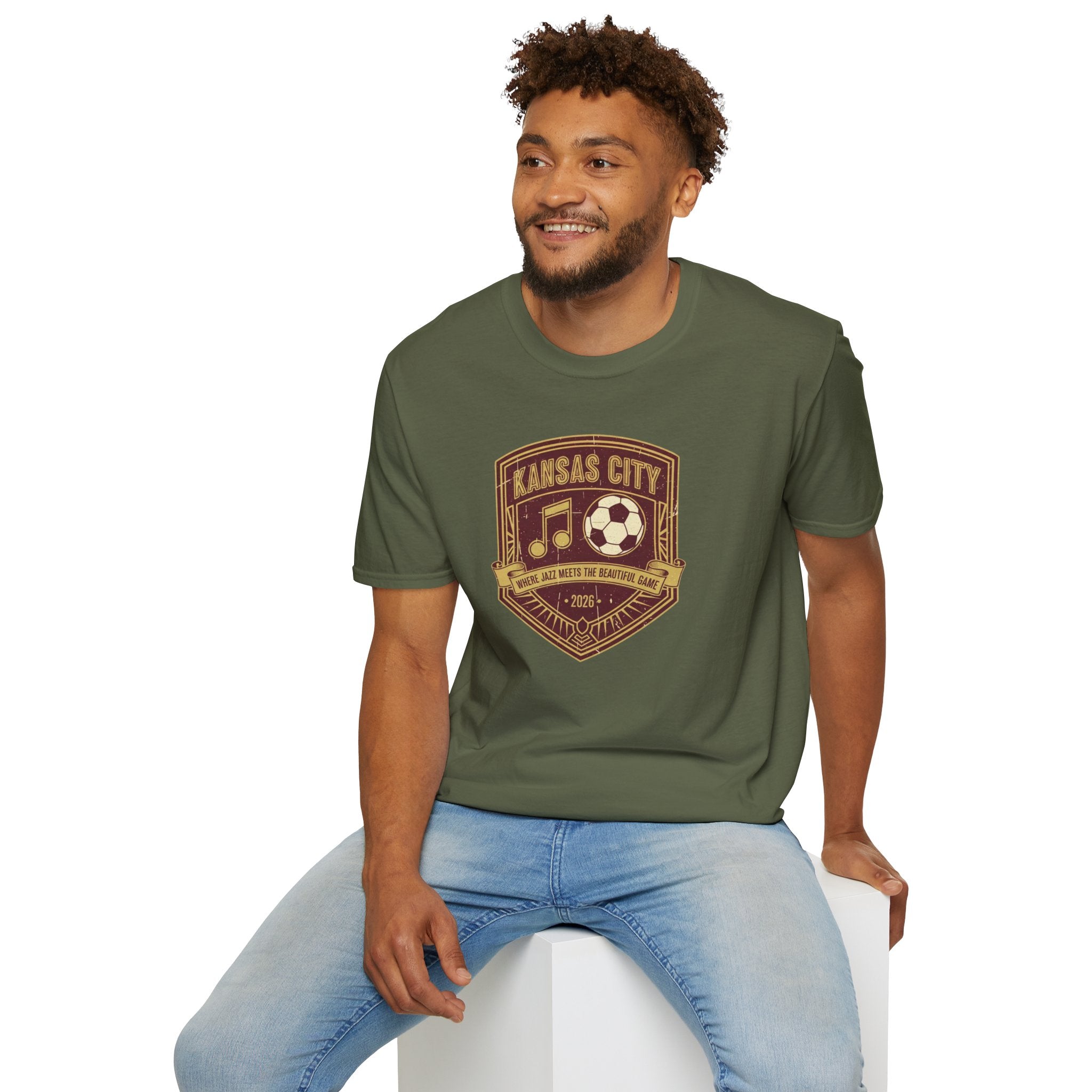 Kansas City Music & Soccer Crest T-Shirt