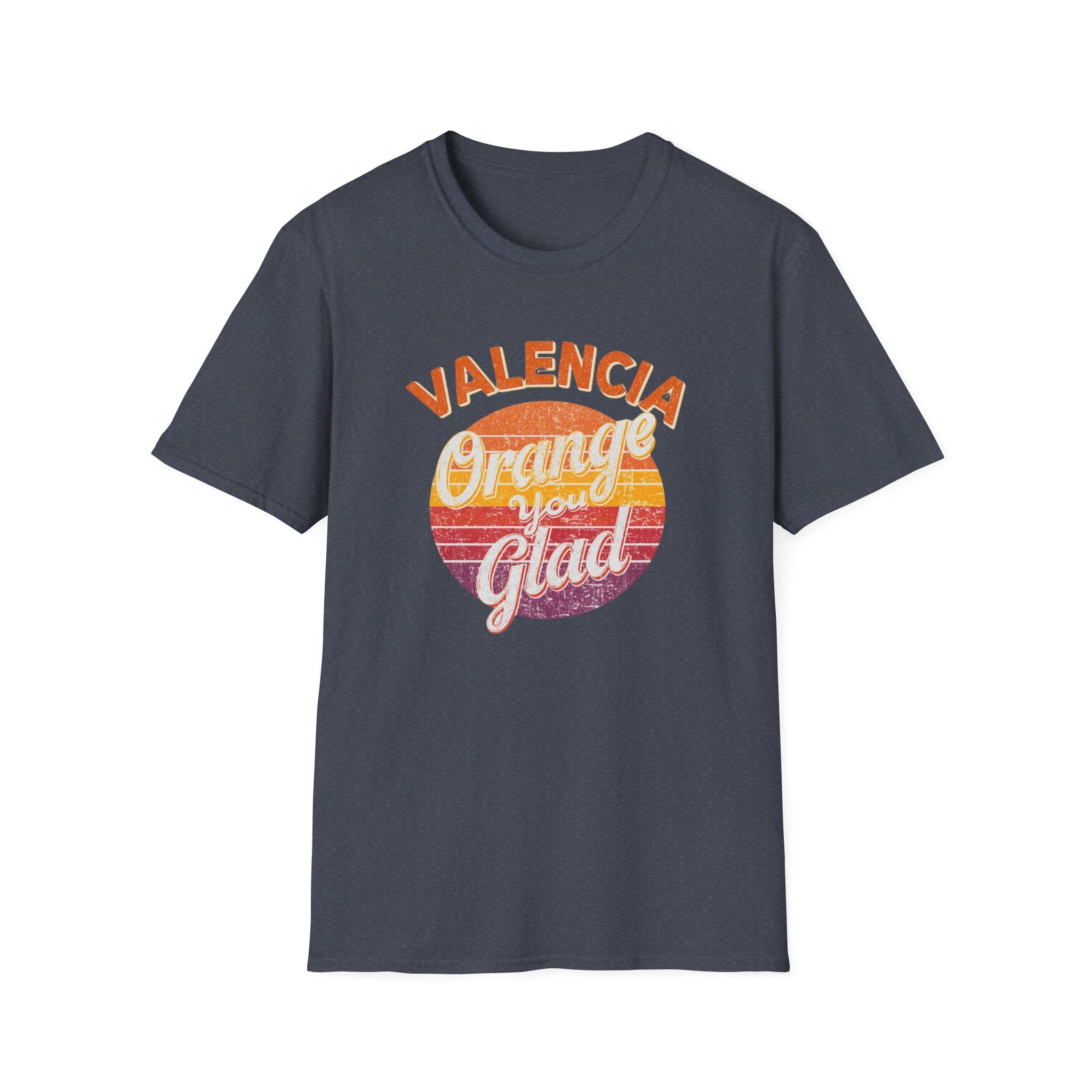 Valencia Orange You Glad Retro Graphic T-Shirt