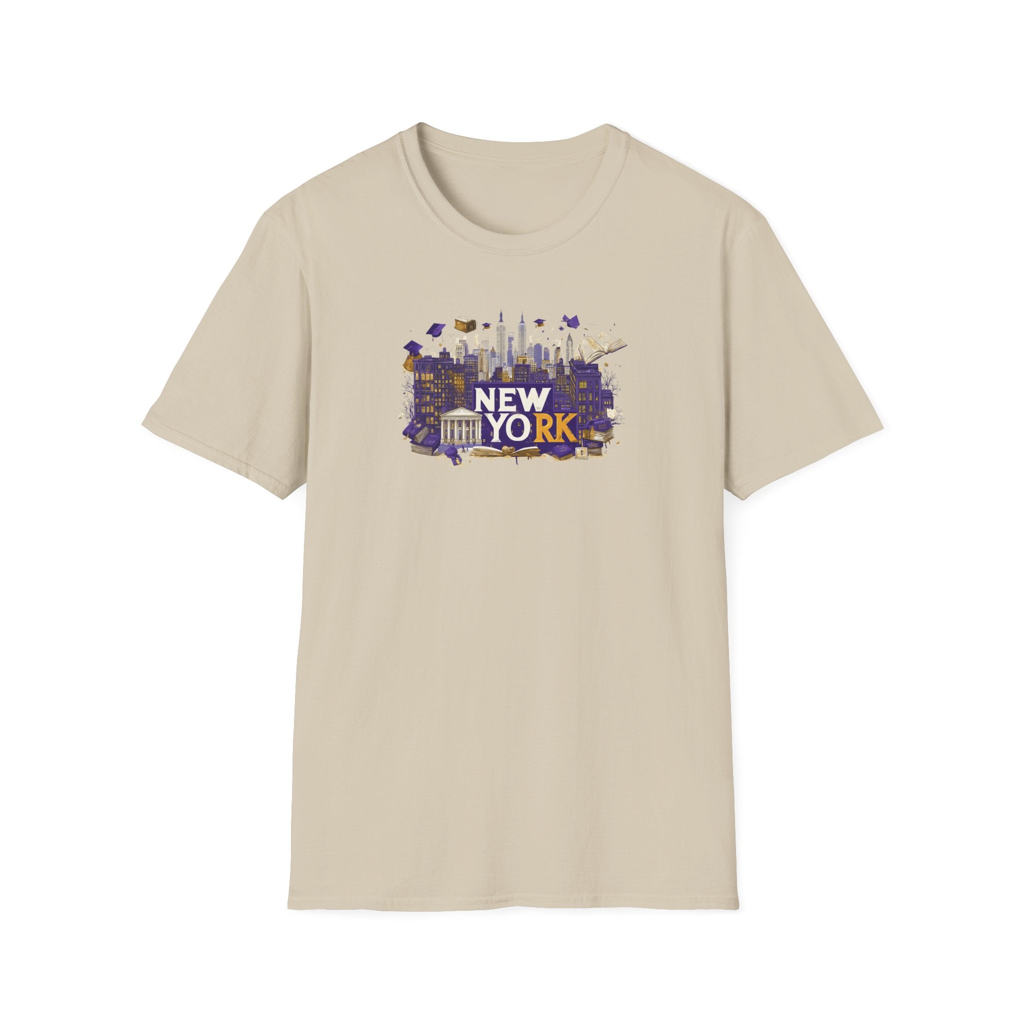 New York Skyline Graphic T-Shirt | Cityscape, Statue of Liberty, Urban Landmarks
