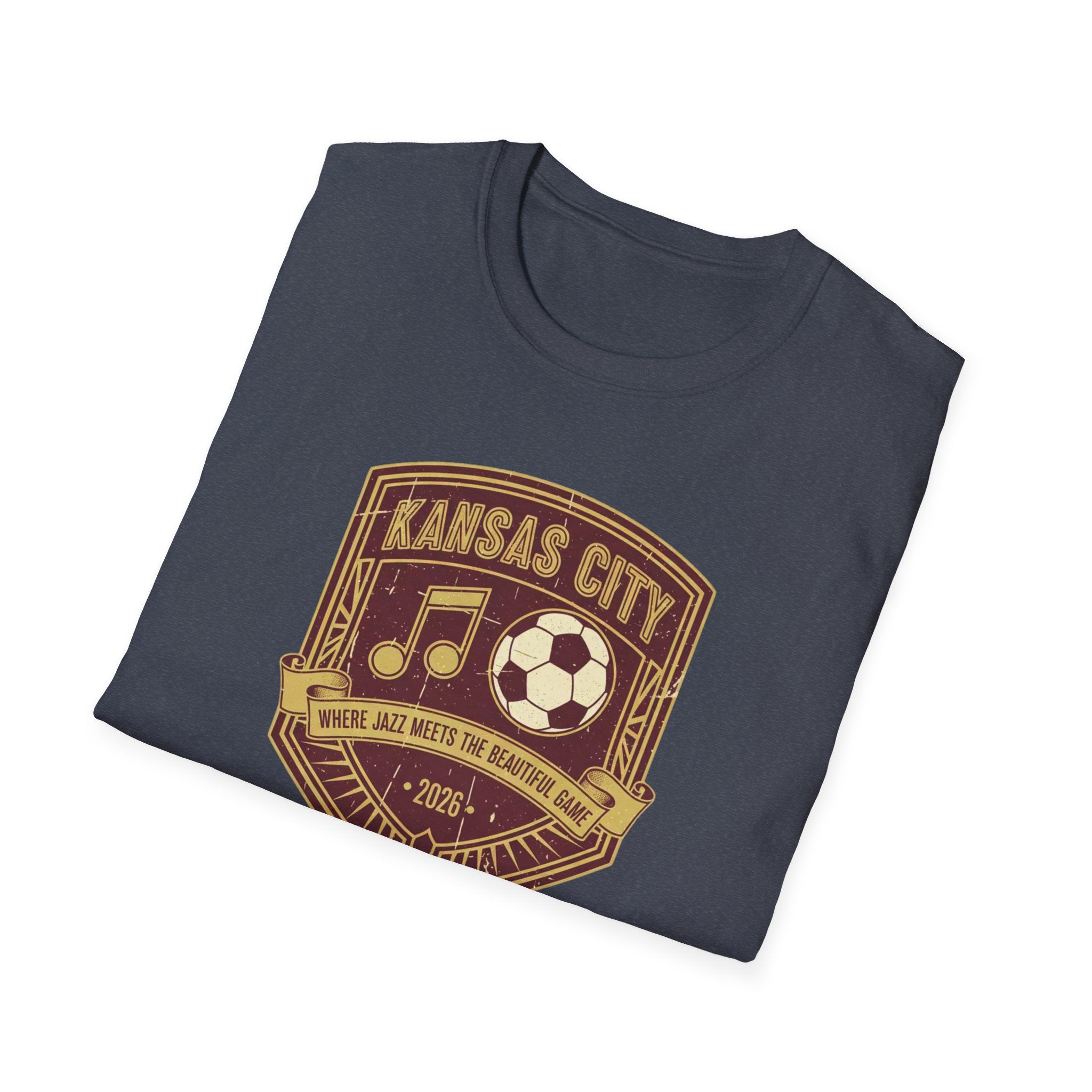 Kansas City Music & Soccer Crest T-Shirt