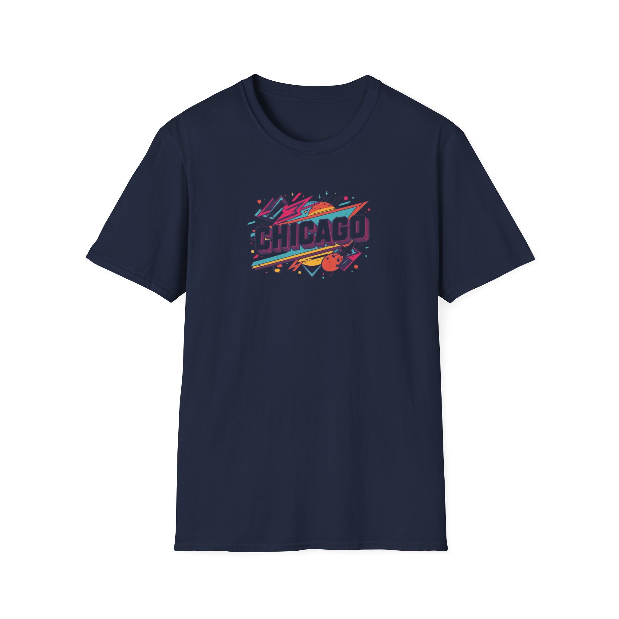 Chicago Retro Graphic T-Shirt | City Pride, Colorful Urban Badge