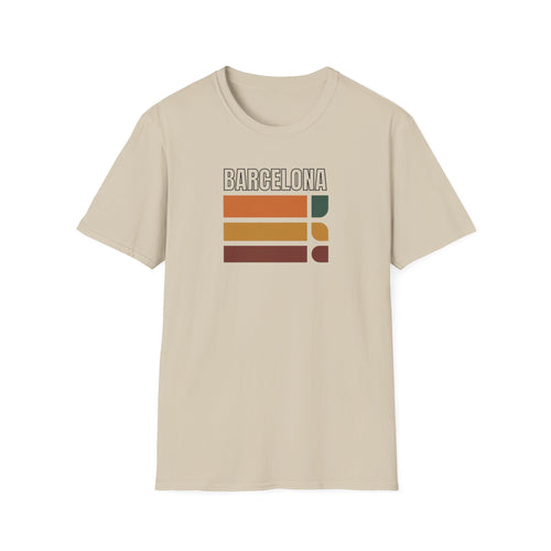 Barcelona retro stripes T-Shirt | vintage travel city tee