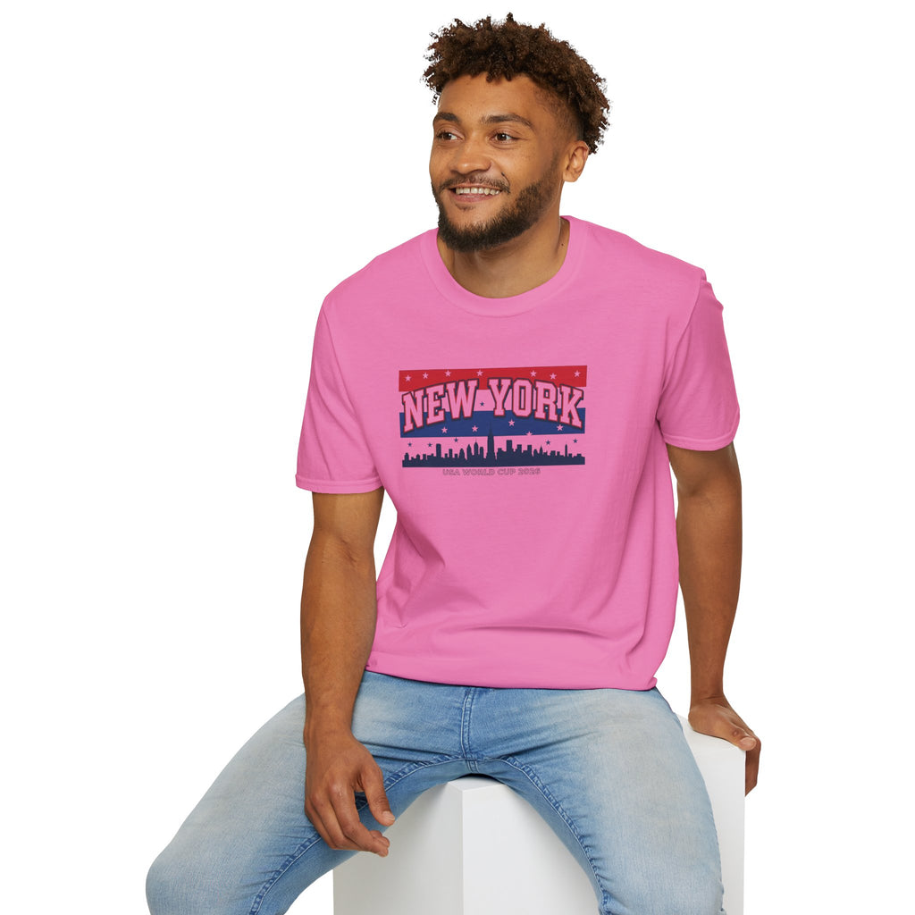 New York Skyline T-Shirt - Patriotic USA City Graphic Tee
