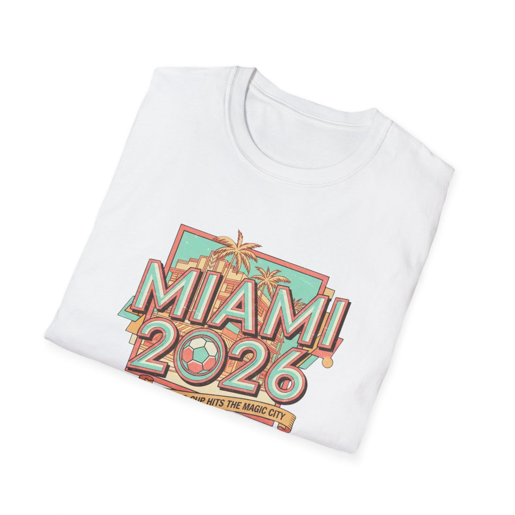 Miami 2026 Retro Palm Beach T-Shirt