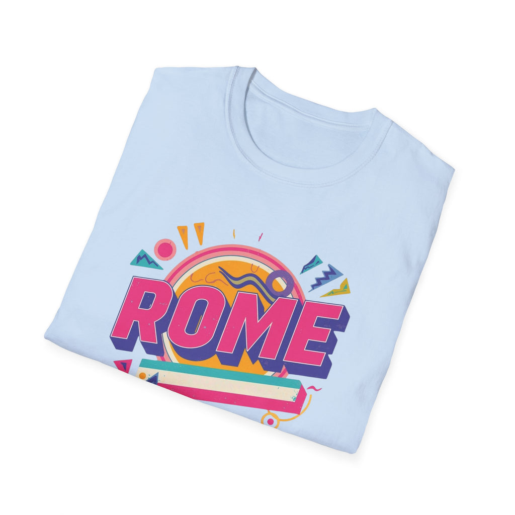 Rome Retro Graphic T-Shirt — Colorful Travel Tee