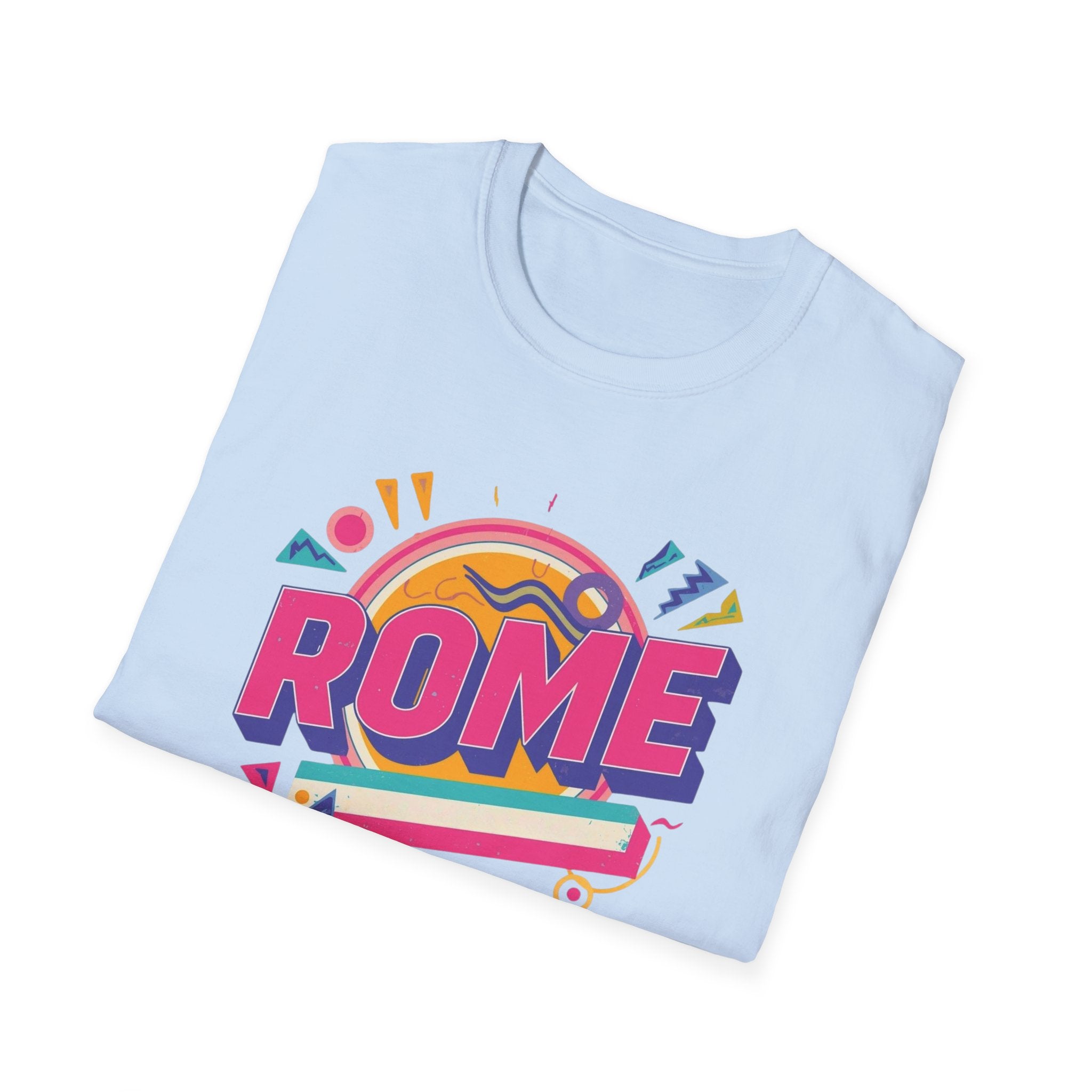 Rome Retro Graphic T-Shirt — Colorful Travel Tee