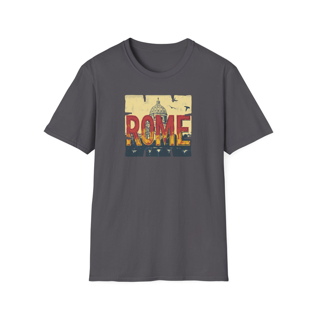 Rome Vintage Skyline T-Shirt | Italian Capitol Landmark Tee