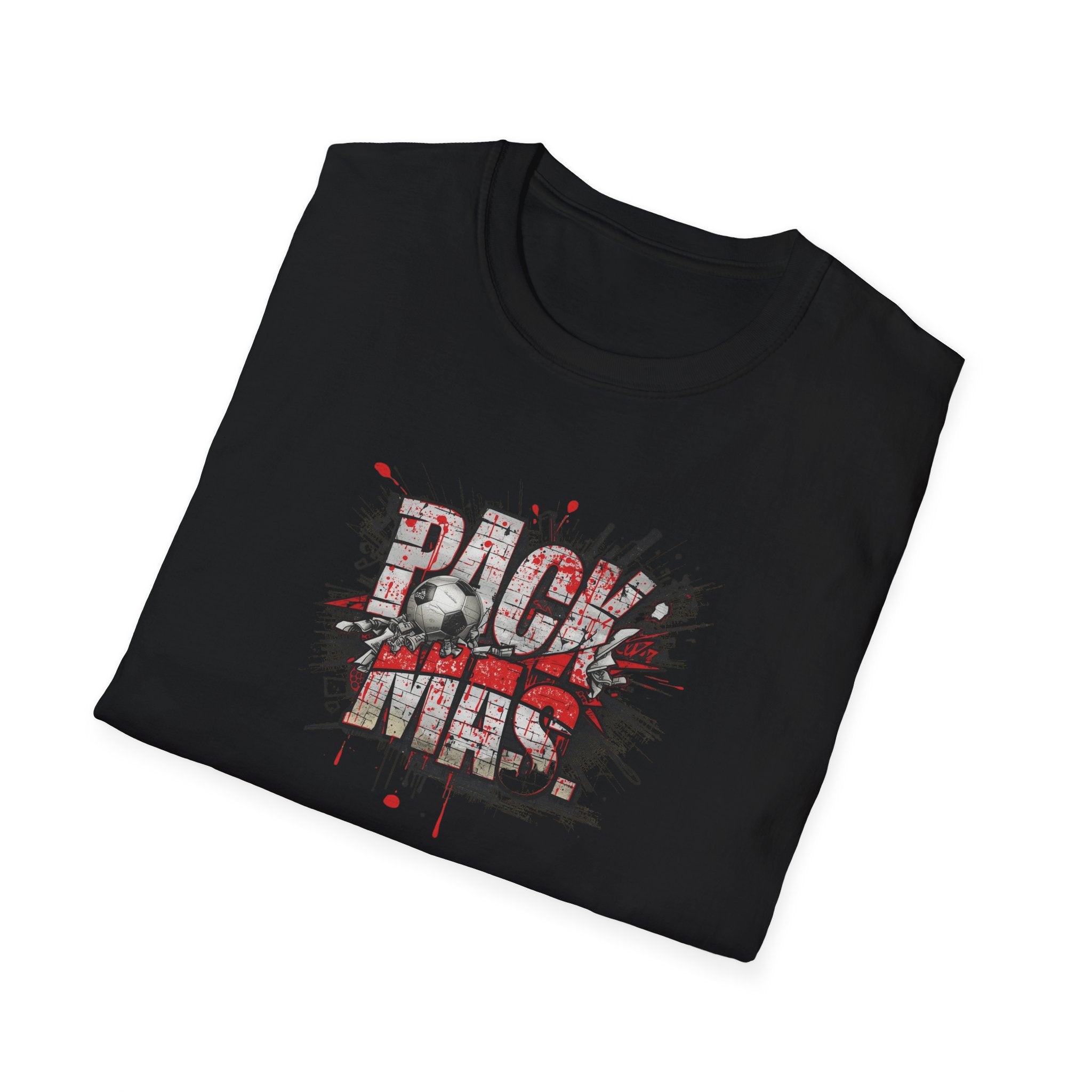 PACK MAS graphic T-Shirt | grunge splatter typography
