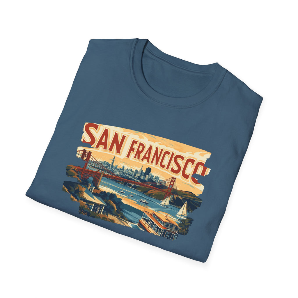 San Francisco Retro Skyline T-Shirt | Vintage City Travel Tee