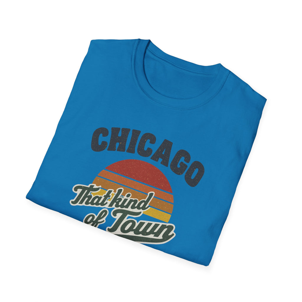 Chicago That Kind of Town Retro Sunset T-Shirt