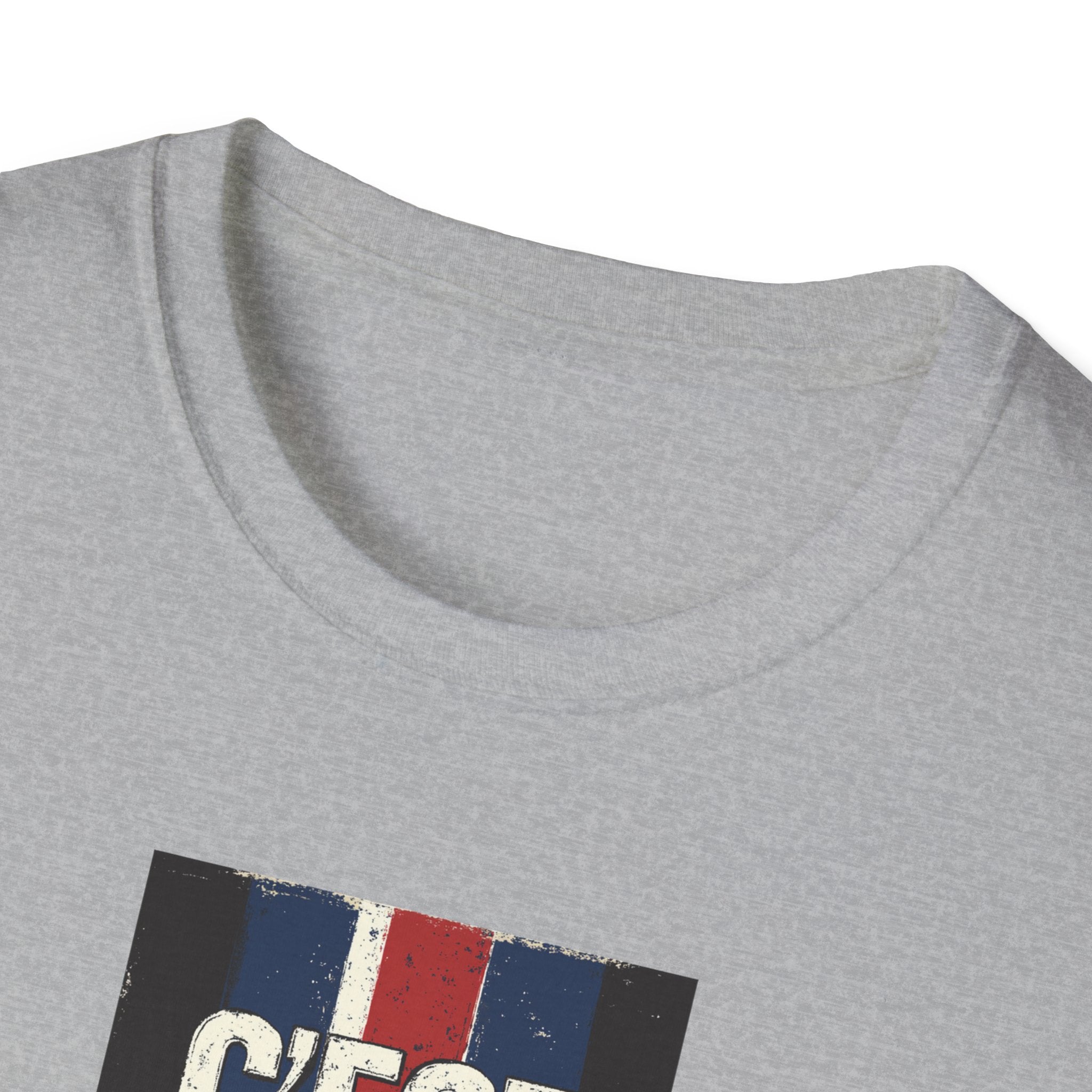 C'est Bon French Flag Stripe T-Shirt | Retro French Phrase Tee