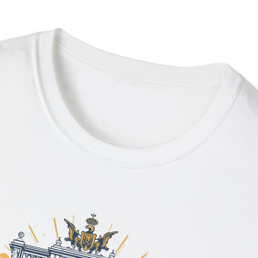 Madrid Arch Illustration T-Shirt | Puerta de Alcalá Landmark Tee