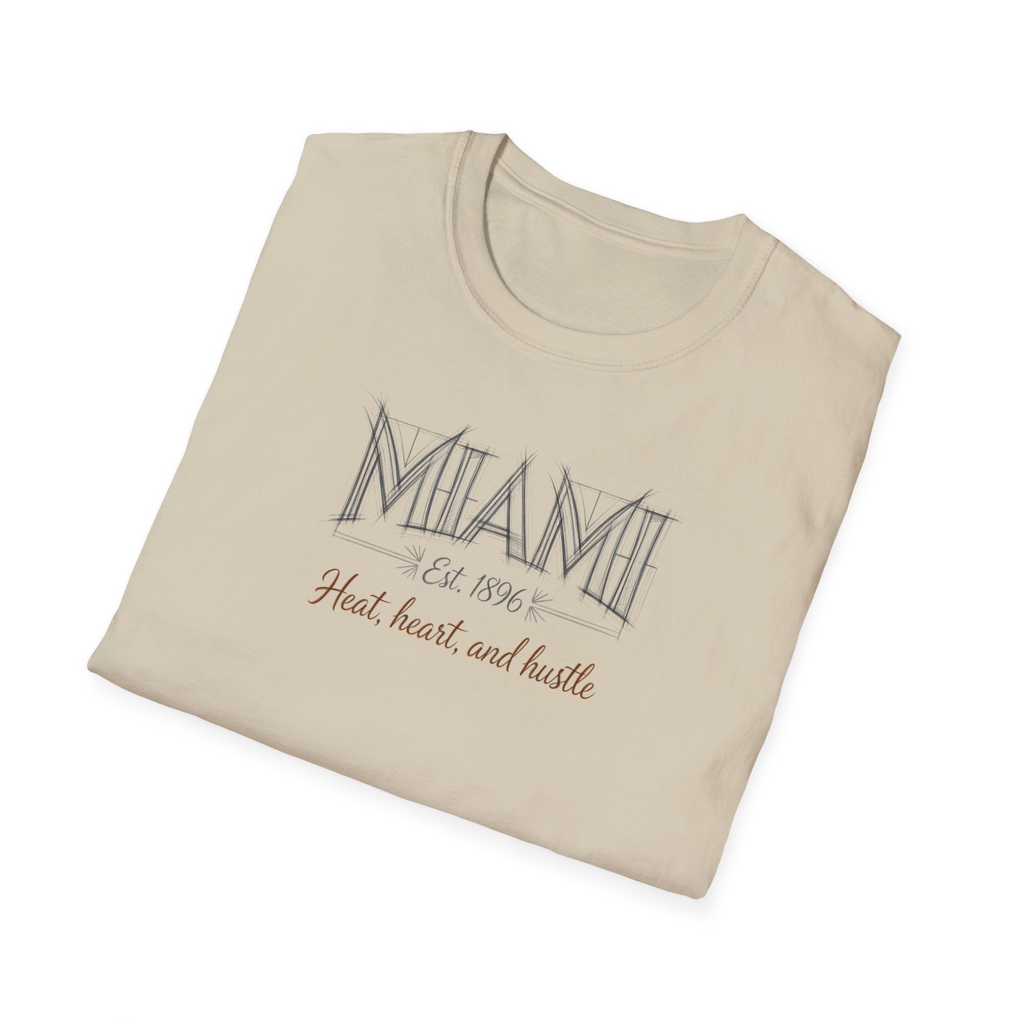 Miami FL 305 Vintage Retro T-Shirt — Heart, Hustle and Hustle City Tee