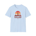 England Skyline World Cup 2026 T‑Shirt — "England It's Coming Home" Retro Sunset Tee