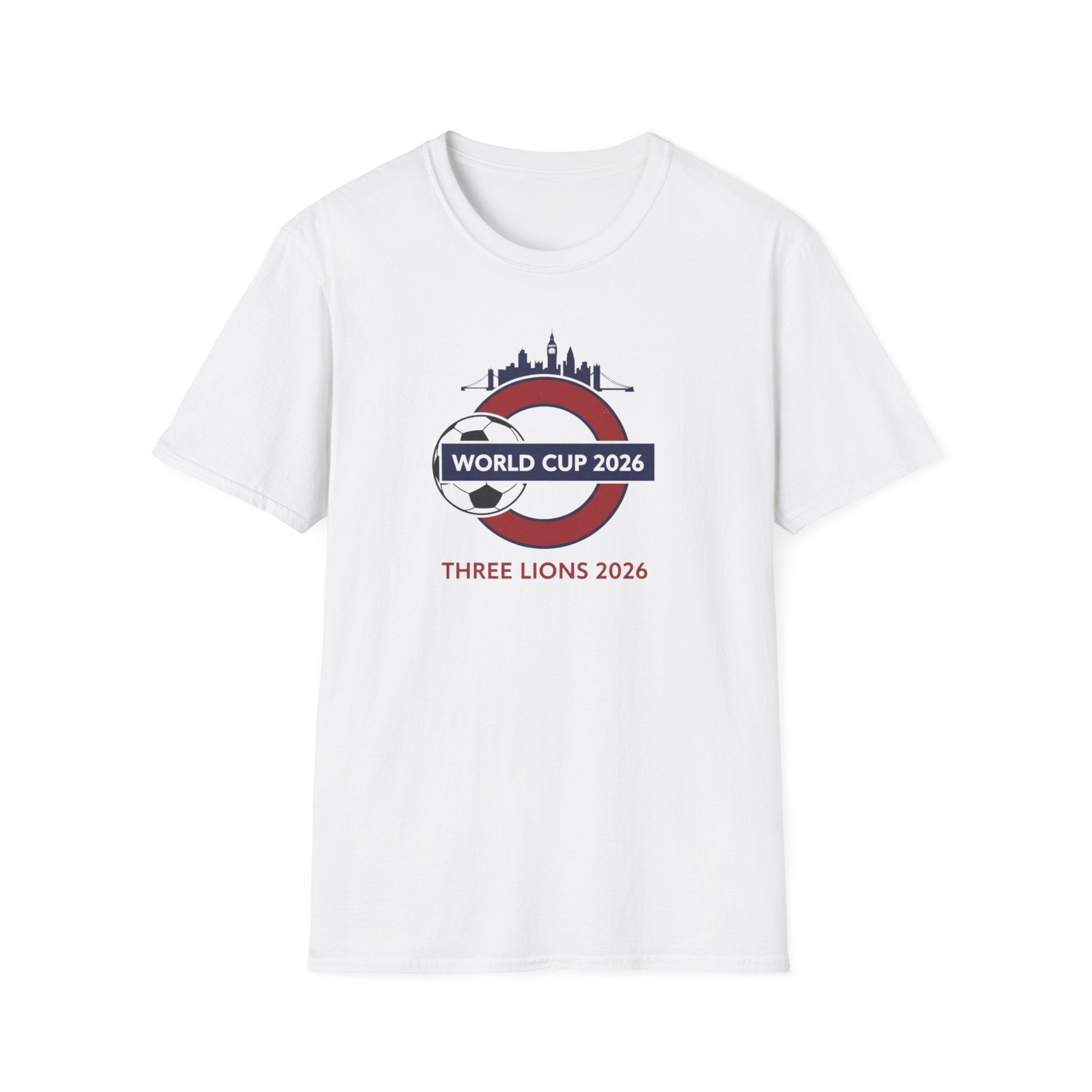 World Cup 2026 Three Lions T-Shirt — England Soccer Fan Tee